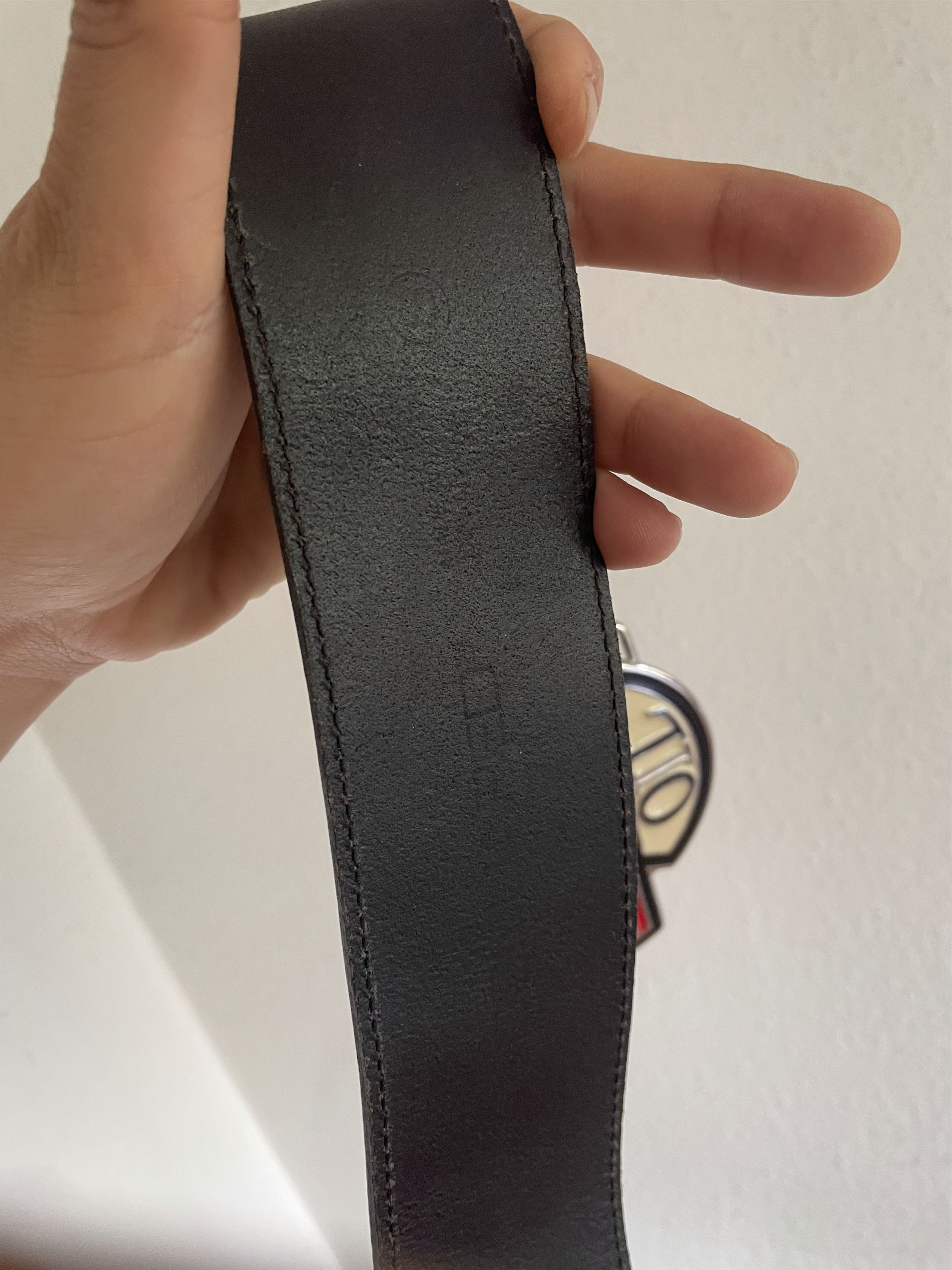 Dsquared2 Speed Oil Big Buckle Leather Belt Size 34 - 4 Thumbnail