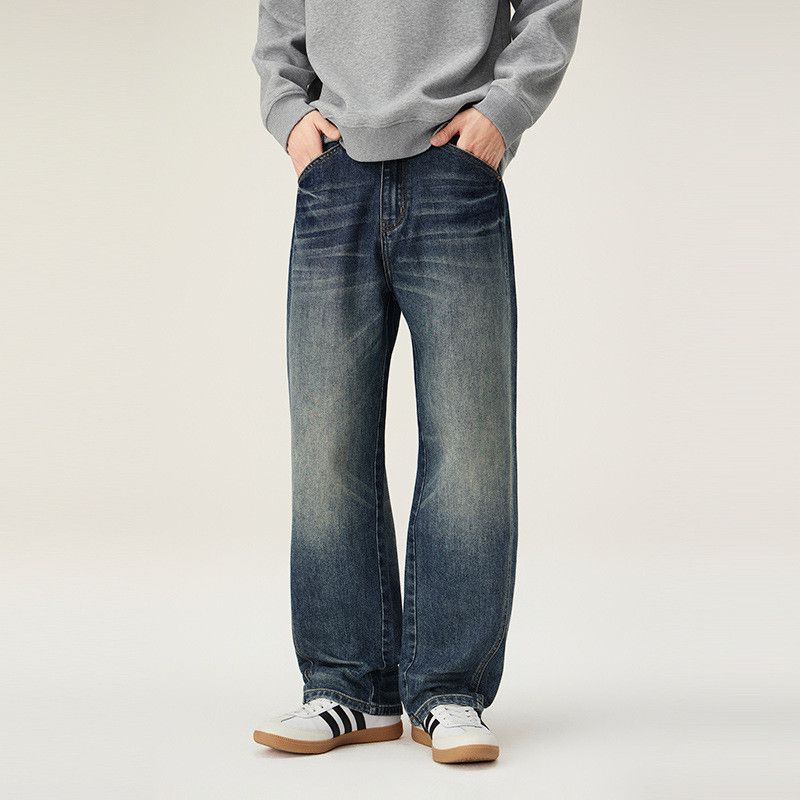 Jean American retro washed wide-leg jeans for men Size US 32 / EU 48 - 1 Thumbnail