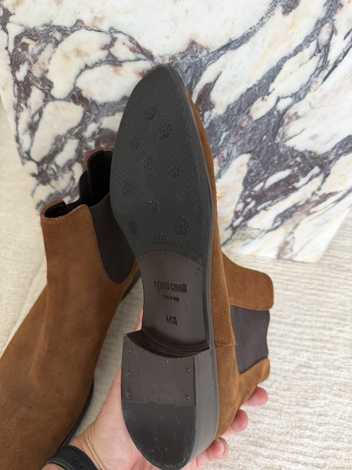 Roberto Cavalli Suede Chelsea Boots Size US 11.5 / EU 44-45 - 5 Thumbnail