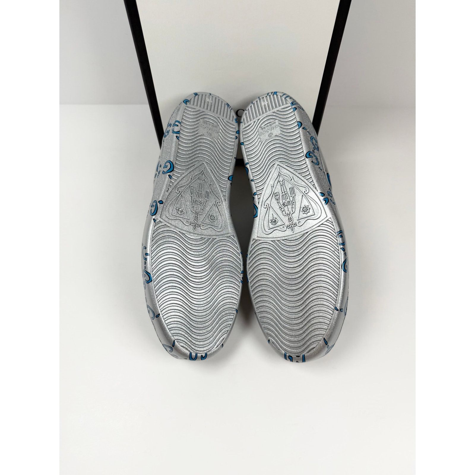 Gucci Size 8US - Gucci Ace GG Metallic Silver NEW Size US 8 / EU 41 - 7 Thumbnail