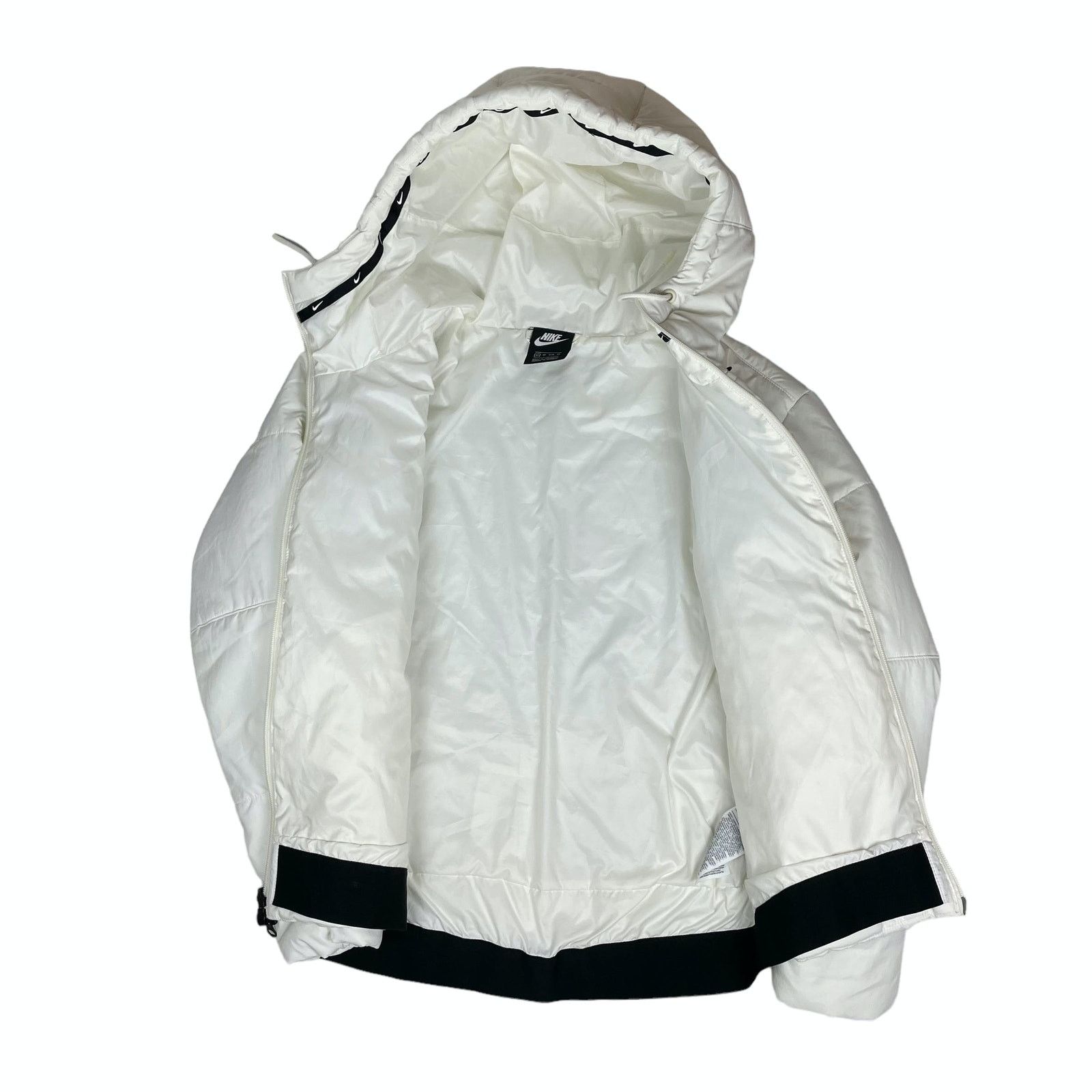 Nike Nike Women's White Outdoor Hooded Full Zip Puffer Jacket XS Size XS / US 0-2 / IT 36-38 - 8 Thumbnail