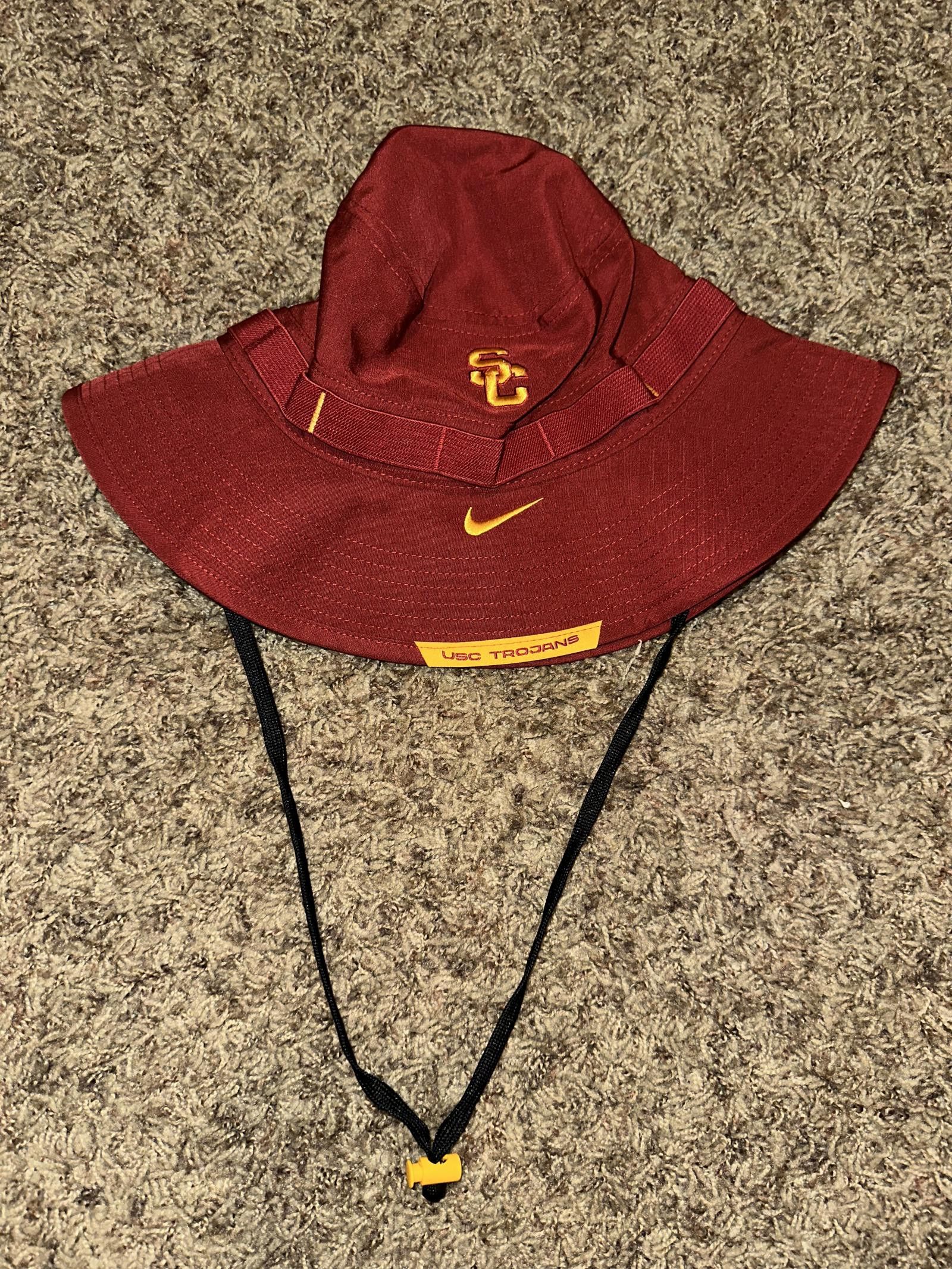 Nike USC Trojans Nike Cardinal SC Interlock Dry Bucket Hat Size ONE SIZE - 1 Thumbnail