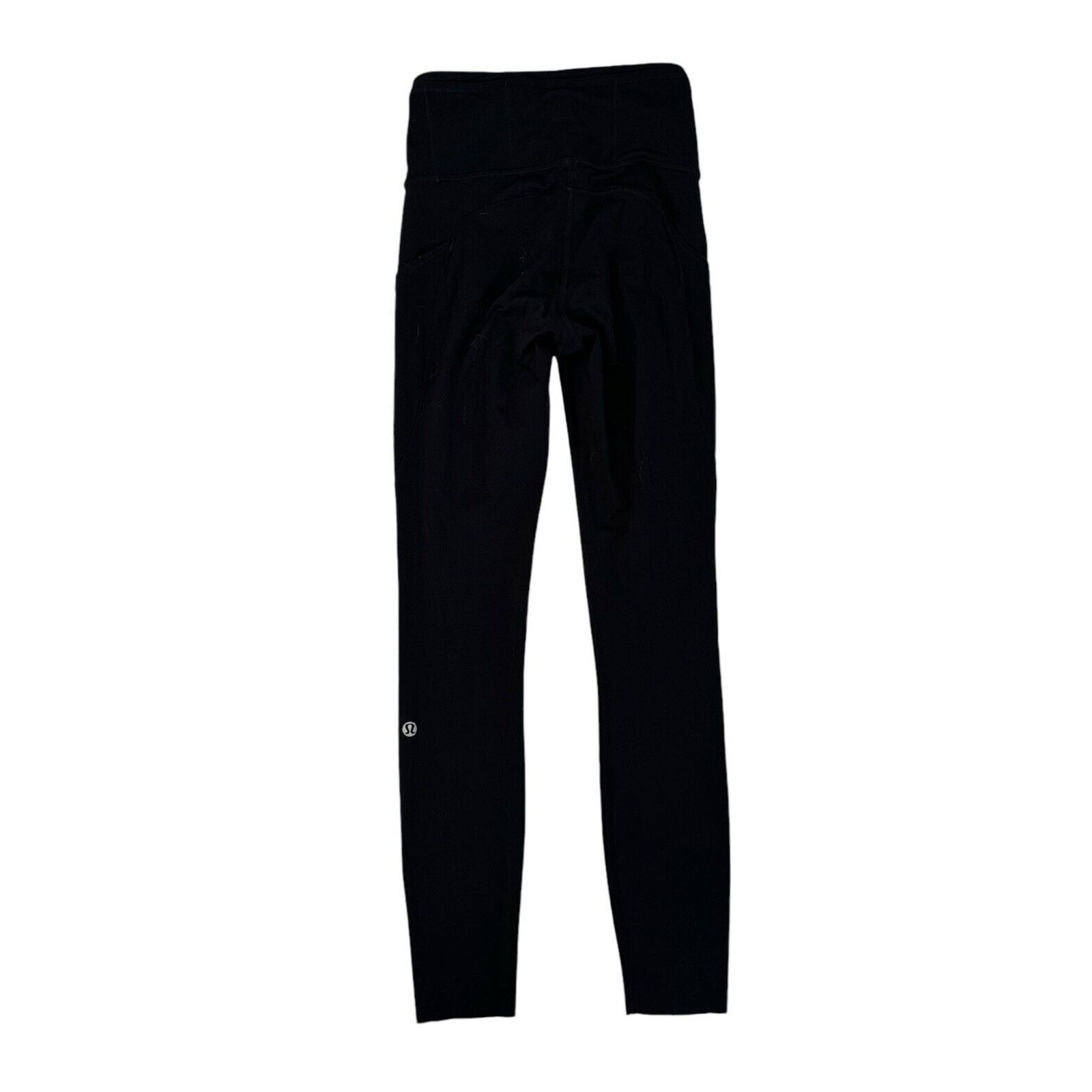 Lululemon LULULEMON Black Reflective Yoga Leggings POCKETS Size XS 2 Size 26" / US 2 / IT 38 - 7 Thumbnail