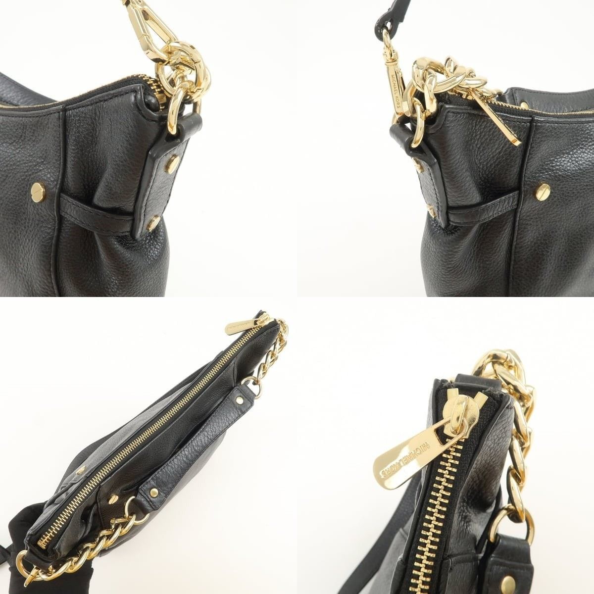 Michael Kors Michael Kors Leather Shoulder Bag Black Size ONE SIZE - 6 Thumbnail