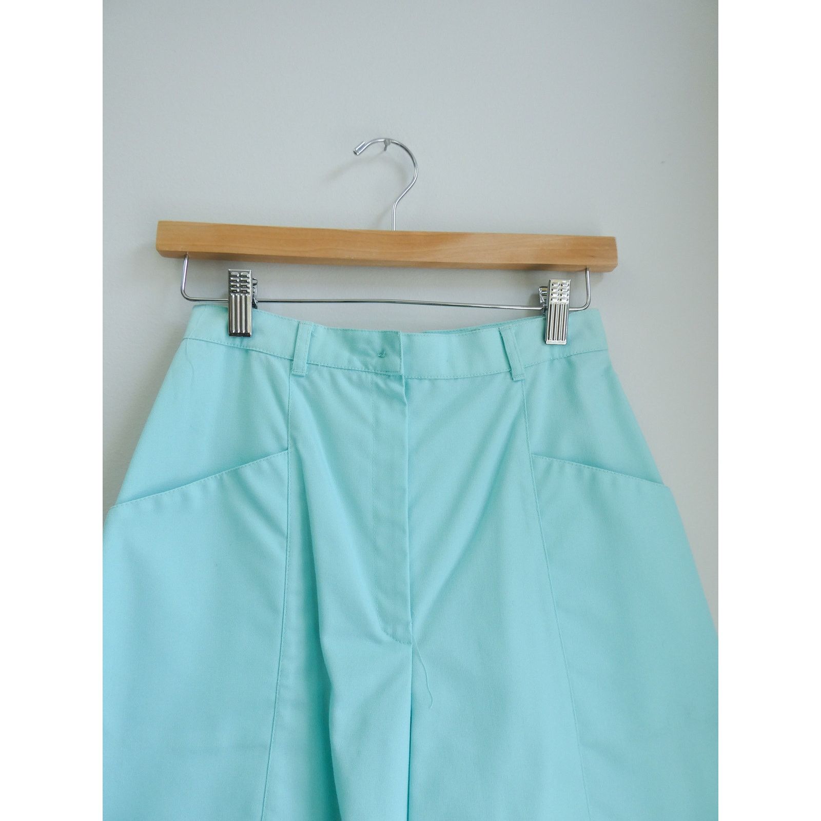 Vintage Vintage High Waisted Teal Shorts Size Small Size 24" / US 00 / IT 34 - 4 Thumbnail