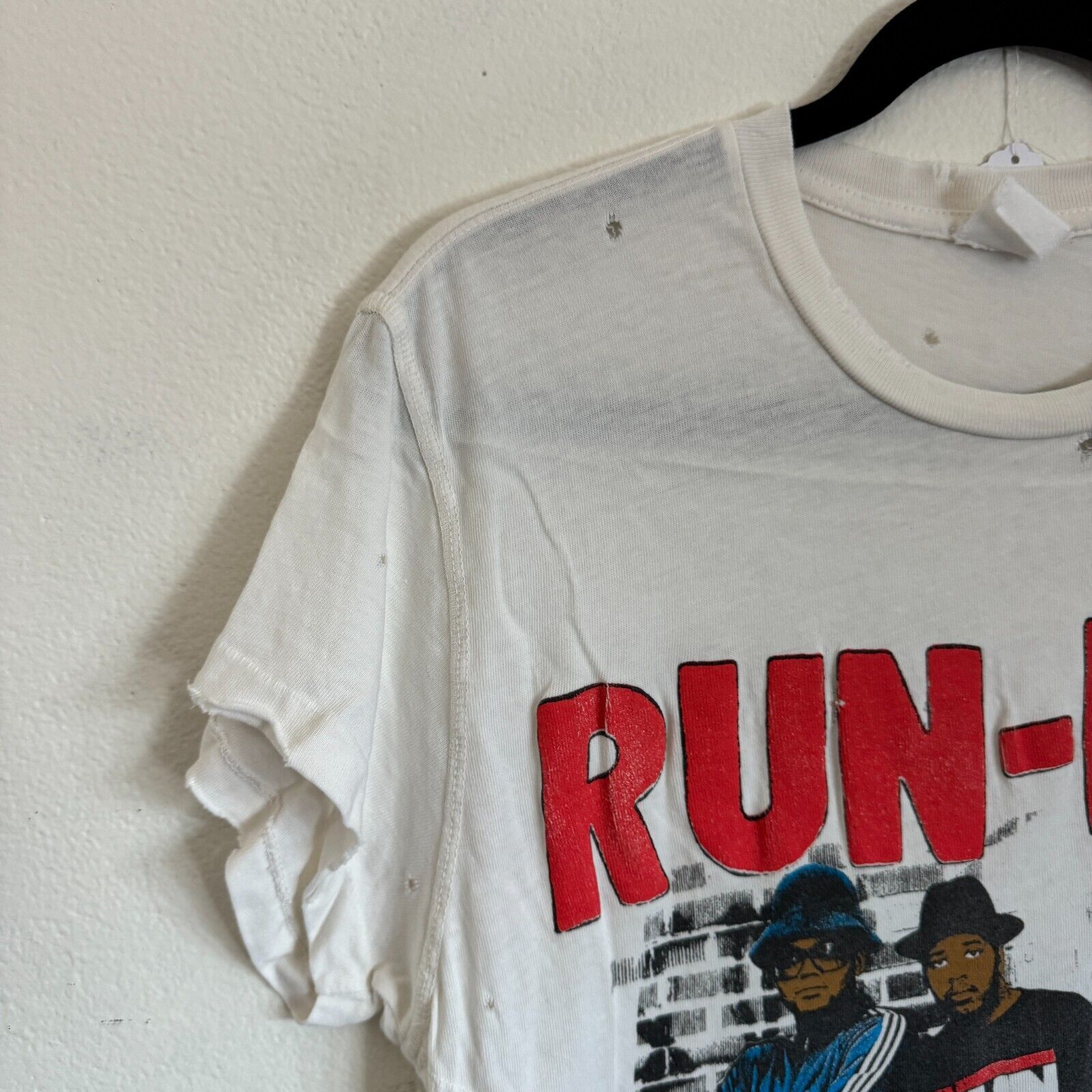 MadeWorn MadeWorn Run DMC Rap Hip Hop T-Shirt XS Vintage Inspired Size US S / EU 44-46 / 1 - 2 Thumbnail