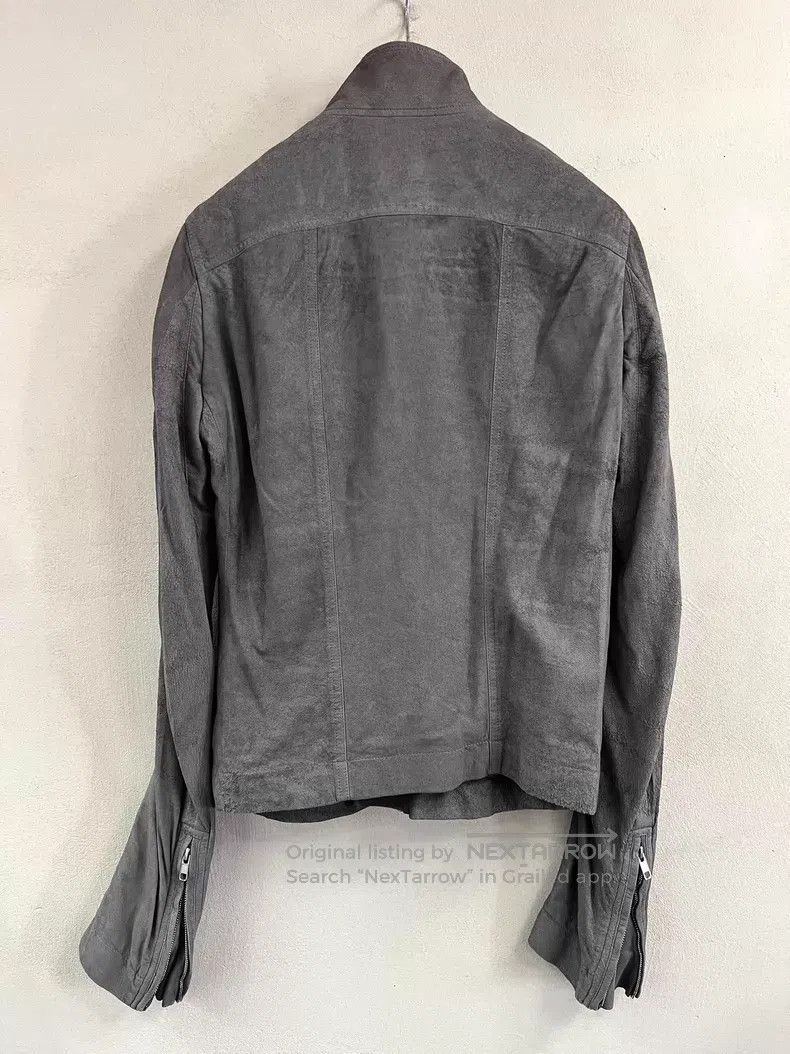 Rick Owens RICK OWENS Burnt Effect Cracked Leather Jacket Size US M / EU 48-50 / 2 - 7 Thumbnail