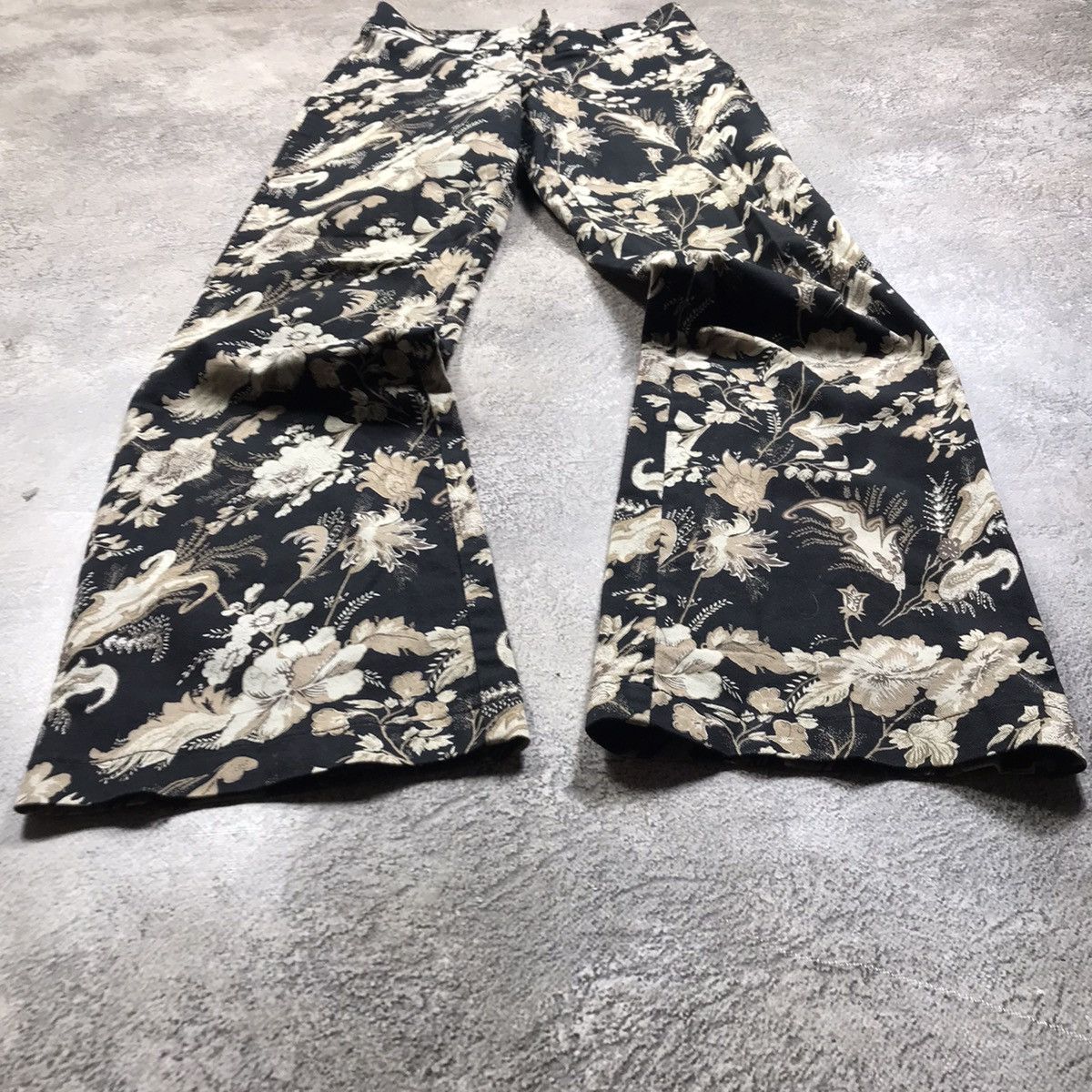 Vintage Vintage Y2K Baggy Wide Leg Sweatpants All Over Print Rave 27 Size 27" / US 4 / IT 40 - 1 Thumbnail