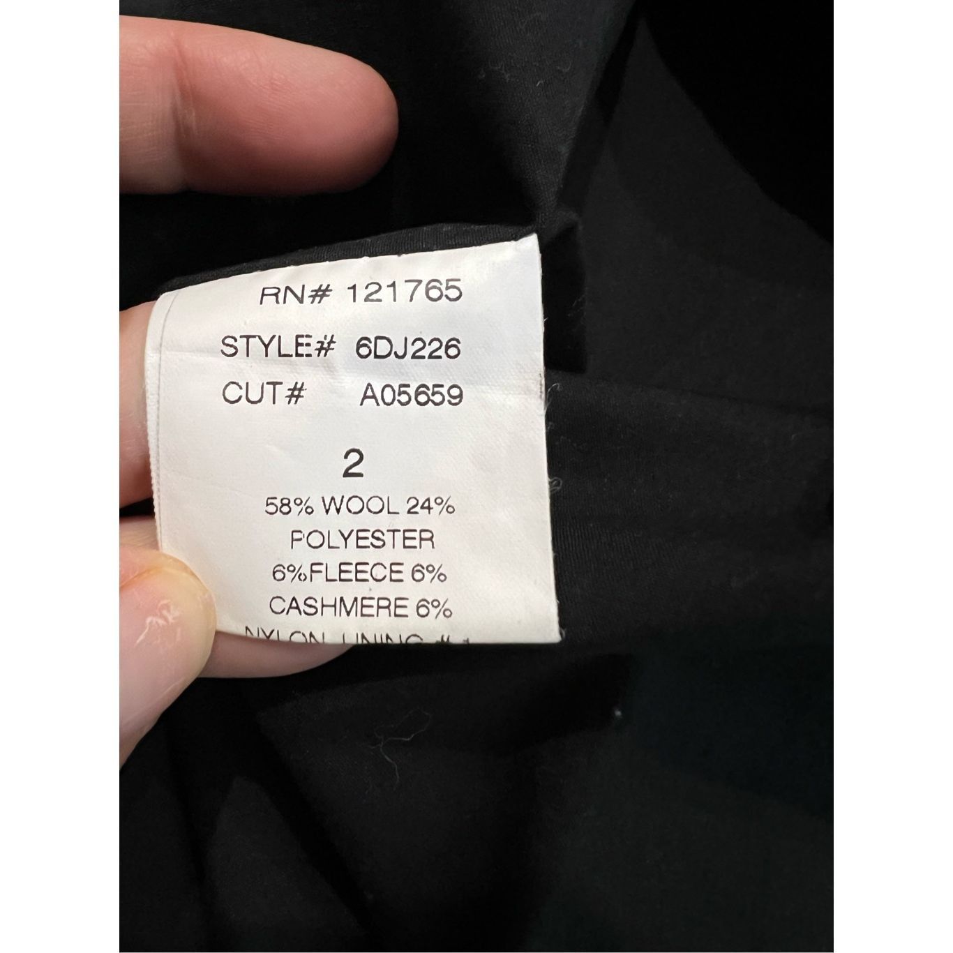 Other Poleci black coat jacket wool blend size 2 Size XS / US 0-2 / IT 36-38 - 6 Thumbnail