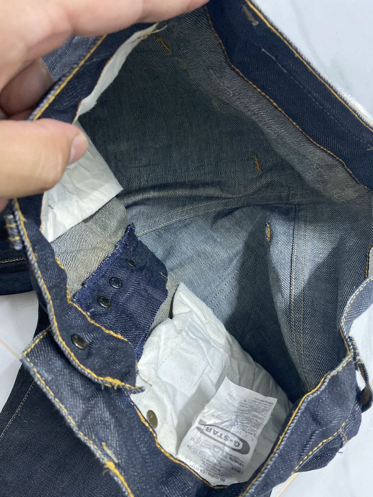 G-Star G Star Raw Waxed Denim Jeans Size US 30 / EU 46 - 8 Thumbnail