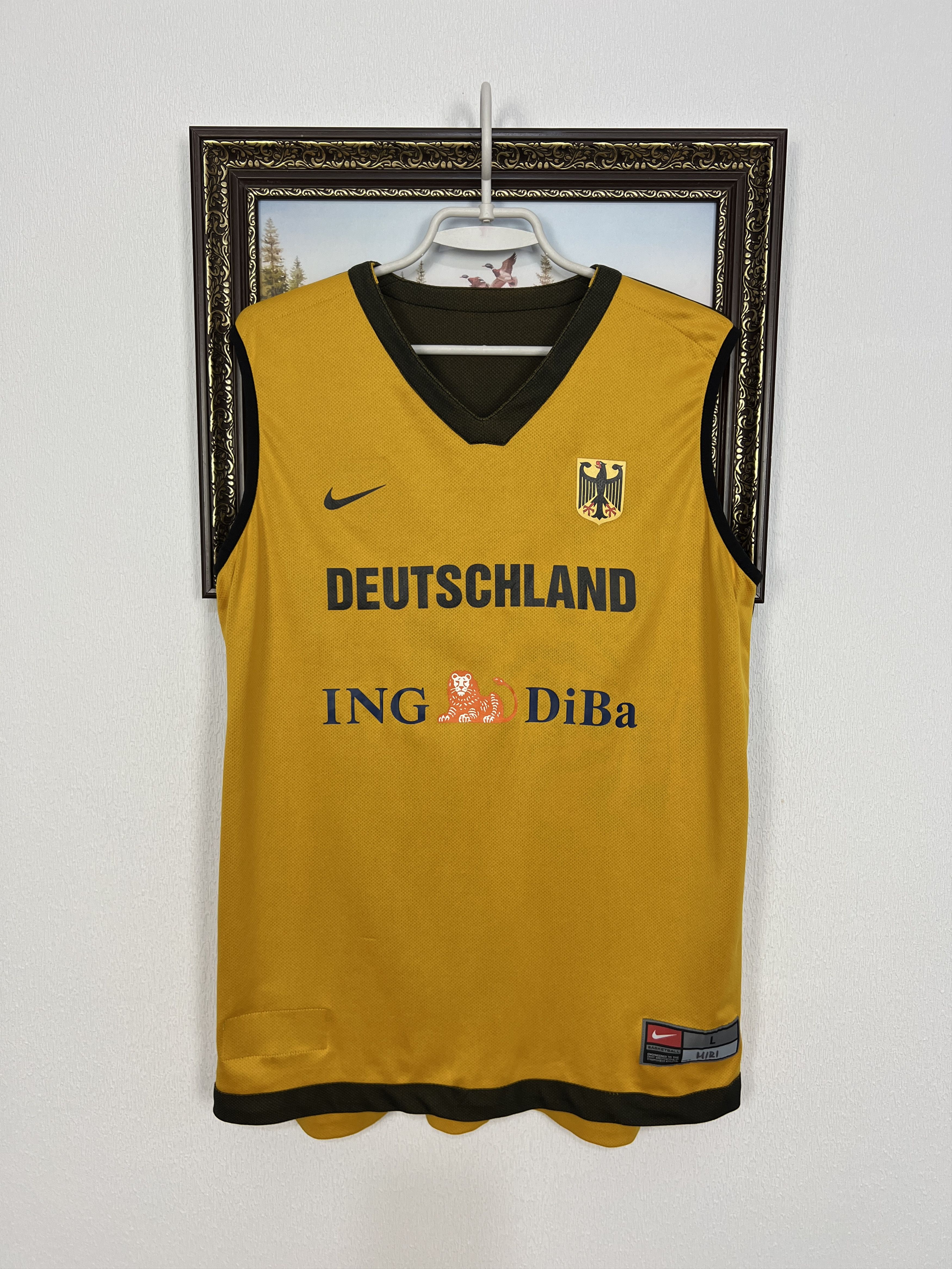 Nike Vintage Deutschland Germany Basketball Jersey Shirt Double Size US L / EU 52-54 / 3 - 1 Thumbnail