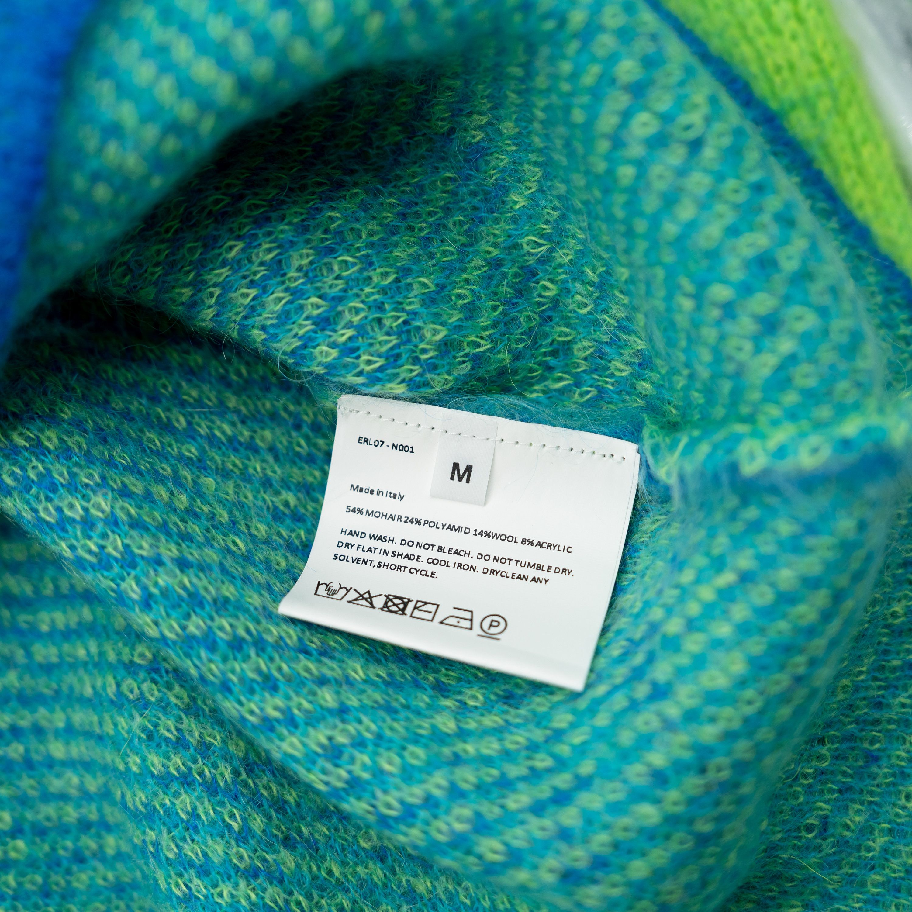 ERL size M - ERL Green Gradient Rainbow Sweater Size US M / EU 48-50 / 2 - 6 Thumbnail