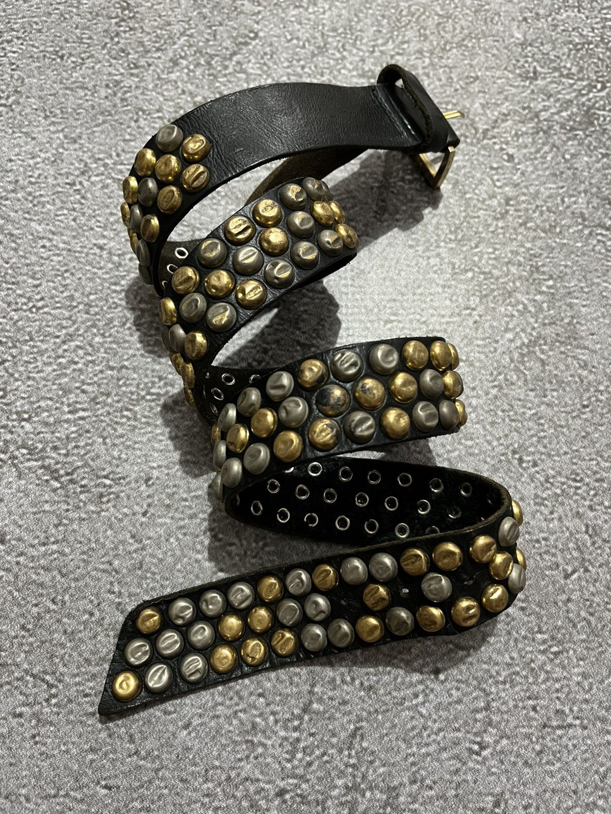 Zadig Voltaire Vintage Zadig & Voltaire Leather Belt Punk Style Zv Belt in Black, Men’s