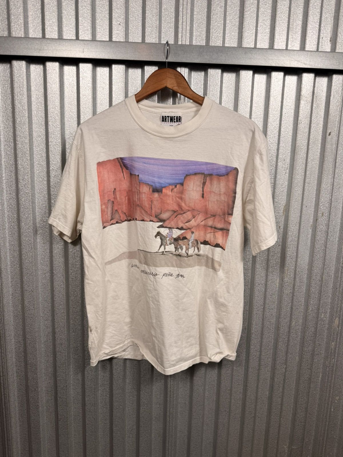 Other Vintage Artwear Canyon Made in USA western Tee shirt Size US L / EU 52-54 / 3 - 5 Thumbnail