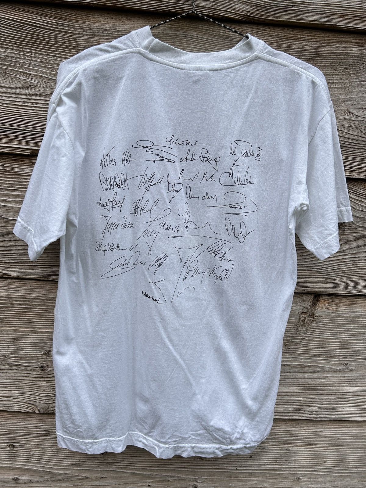 Vintage 90s Vintage Austria Osterreich 1998 World Cup Authgraph Tee Size US S / EU 44-46 / 1 - 4 Thumbnail