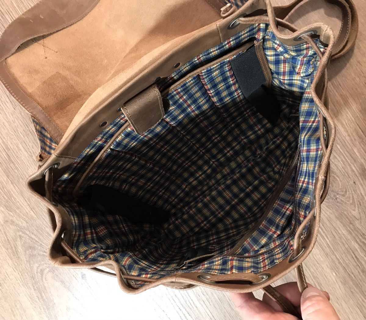 Designer × Leather Aunts & Uncles Leather Backpack rare Size ONE SIZE - 8 Thumbnail