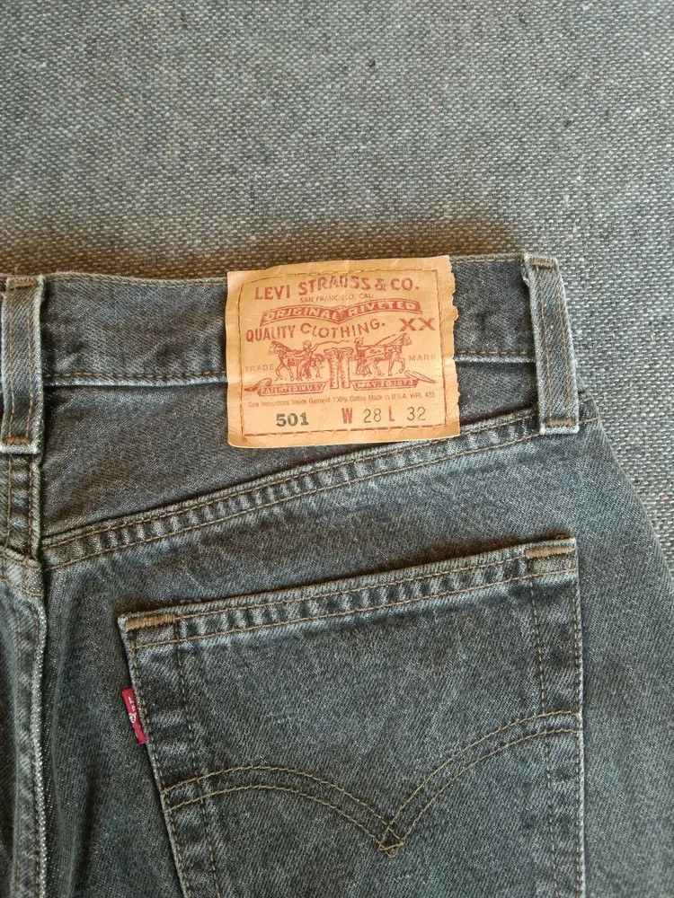 Levi's × Vintage 90s Vintage Levis 501 Made In USA 28x33 Size US 28 / EU 44 - 3 Thumbnail