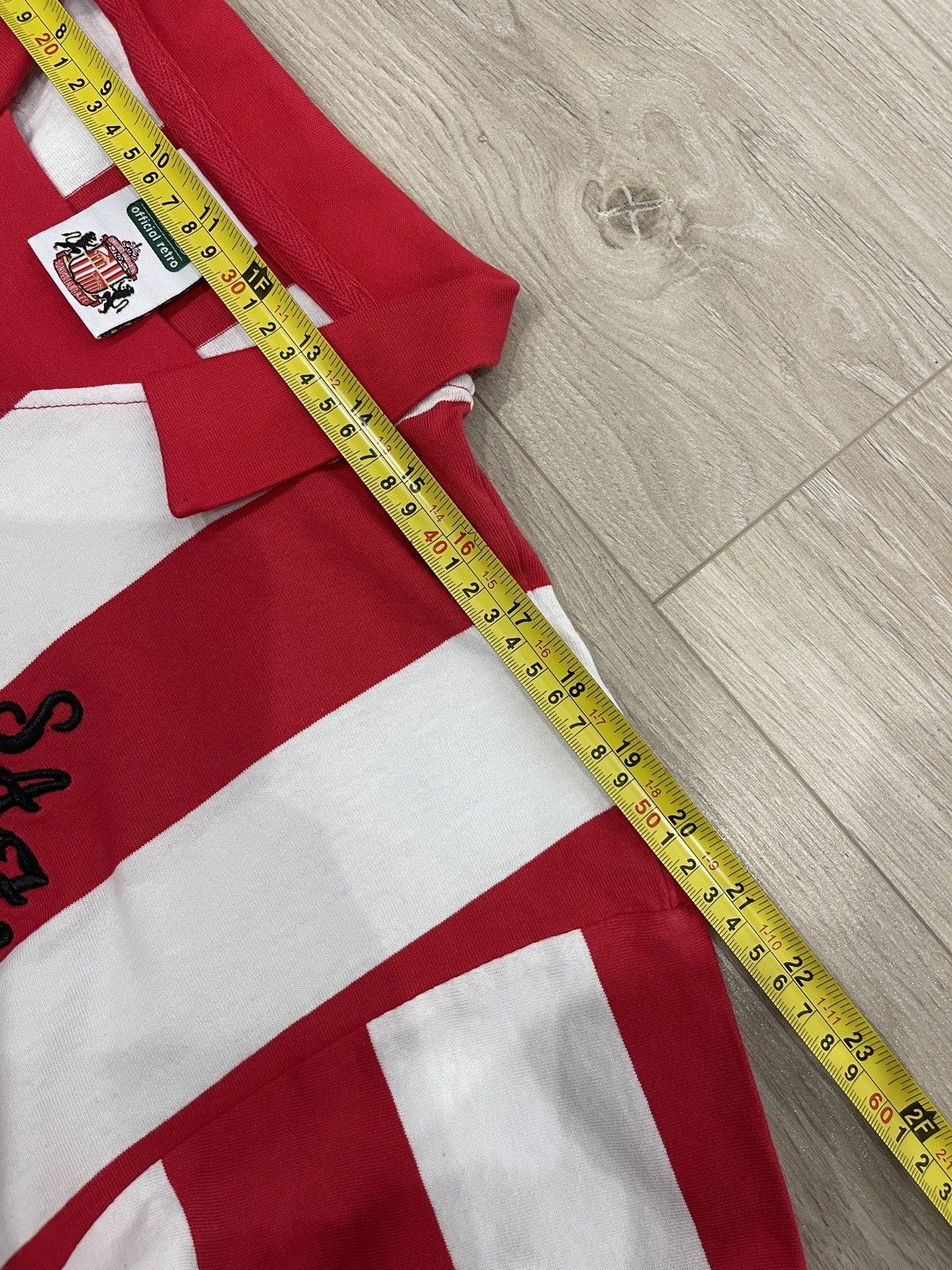 Vintage Sunderland Home Football Shirt Jersey 1973 Score Draw polo Size US L / EU 52-54 / 3 - 8 Thumbnail