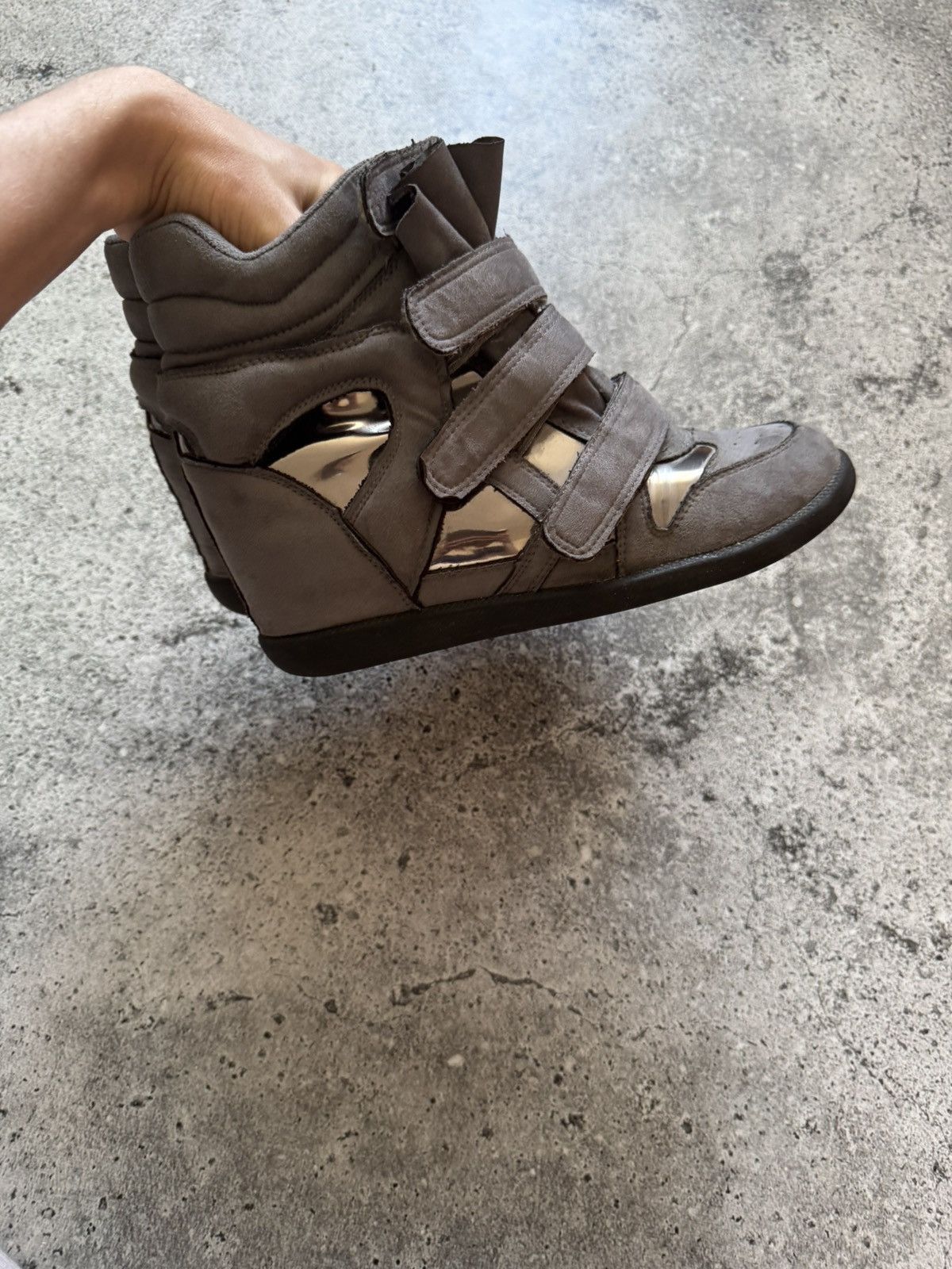 Hysteric Glamour Unbranded Isabel Marant Style Bekett Wedge Hi-Top Sneakers Size US 10 / IT 40 - 8 Thumbnail