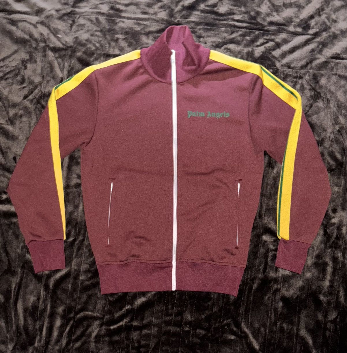 image of Palm Angels Track Jacket in Red, Men's (Size Small)