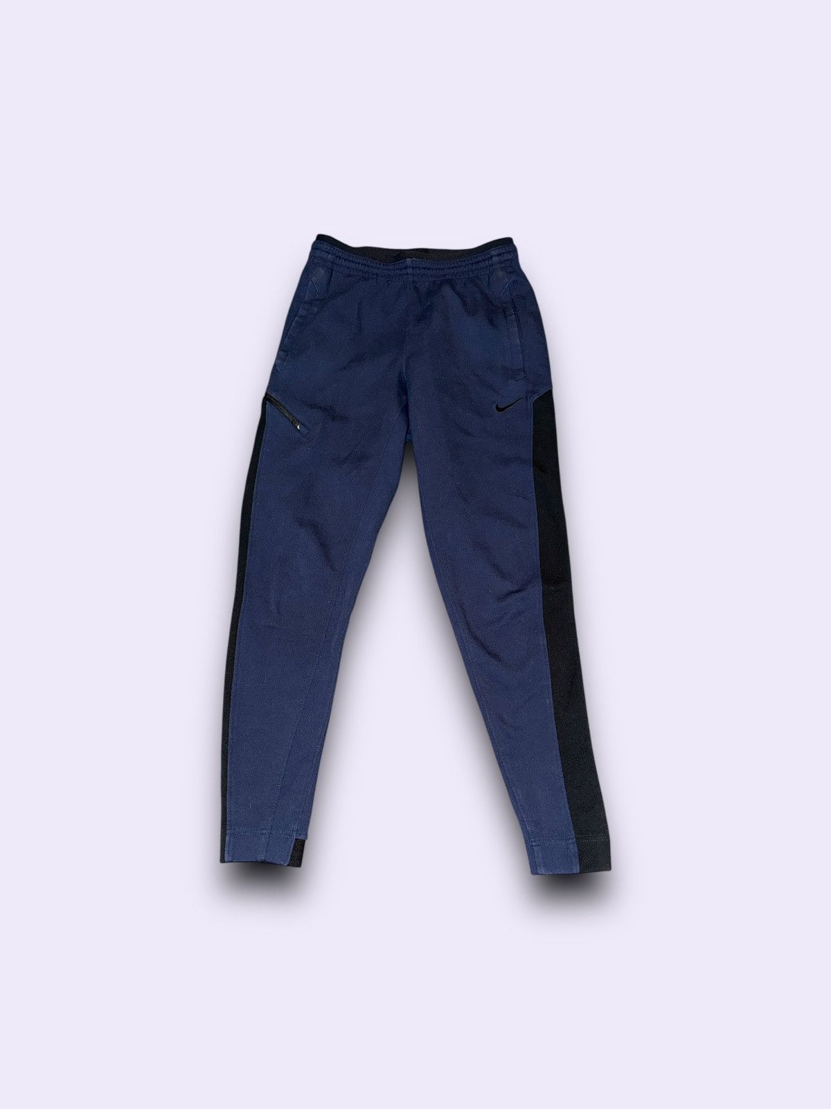 Nike Nike Dri-FIT Jogger Pants Mens Small Blue Colorblock Zip Size US 30 / EU 46 - 2 Thumbnail