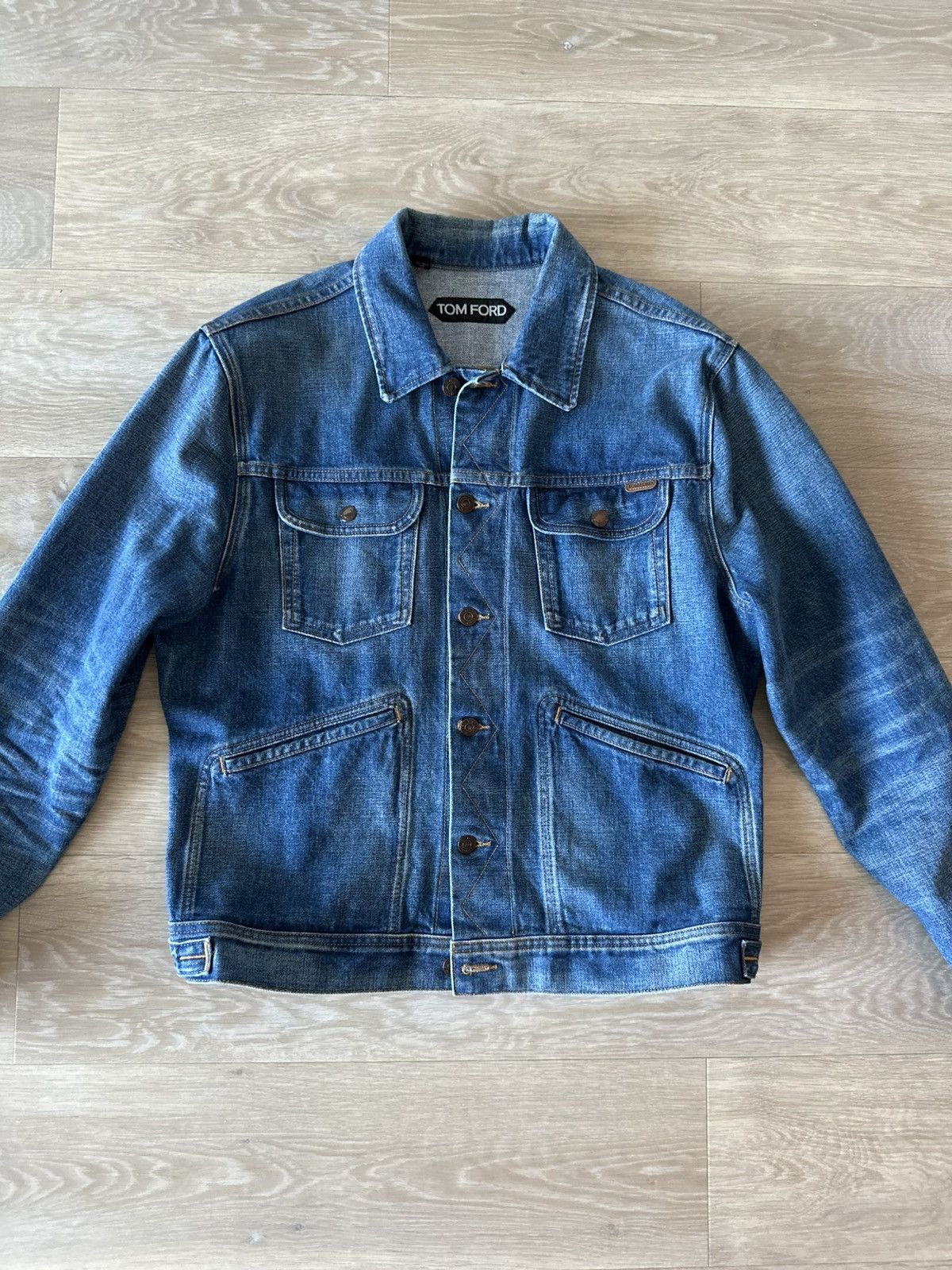 Tom Ford Tom Ford Selvedge Denim Jacket Size US L / EU 52-54 / 3 - 1 Thumbnail
