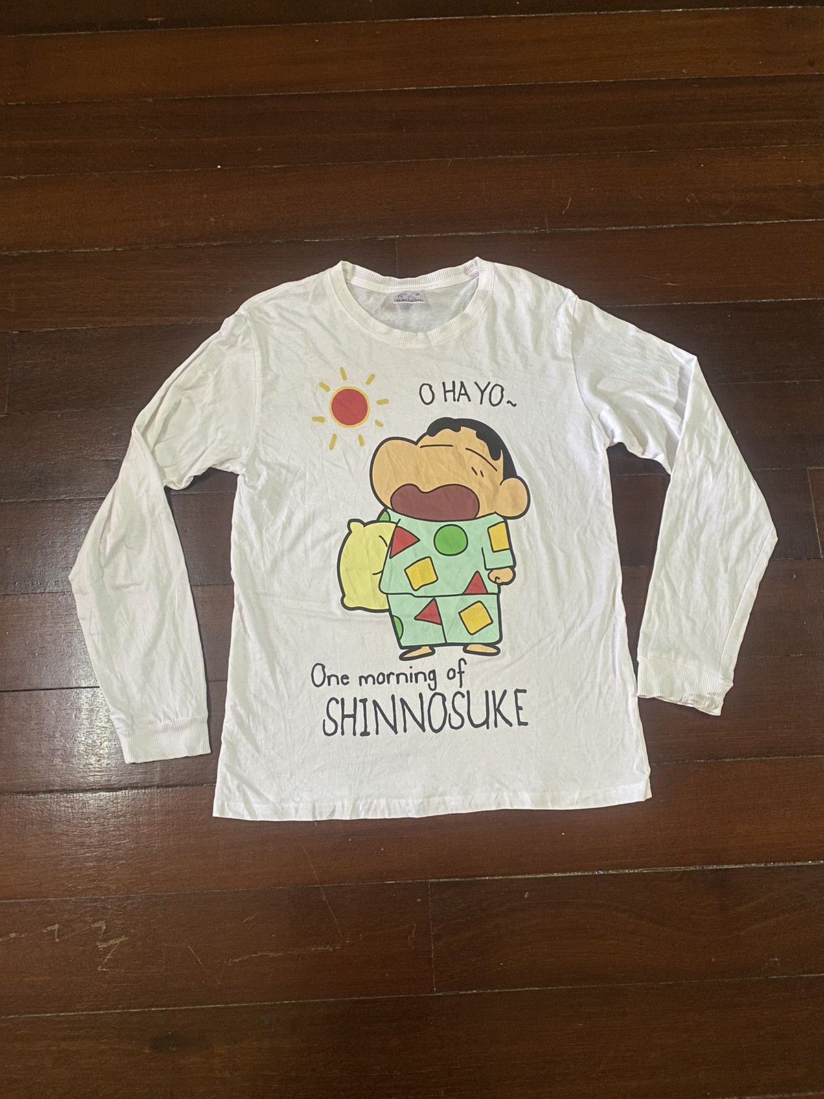 Anime × Vintage vintage CRAYON SHINCHAN o ha yo one morning funny cartoon Size US L / EU 52-54 / 3 - 1 Thumbnail