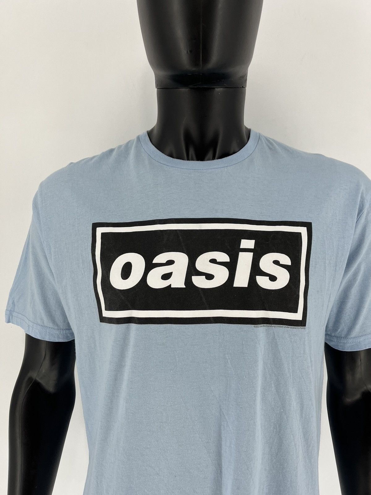 Band Tees Vintage Oasis Y2K Box Logo Sky White T Shirt Size US XL / EU 56 / 4 - 6 Thumbnail