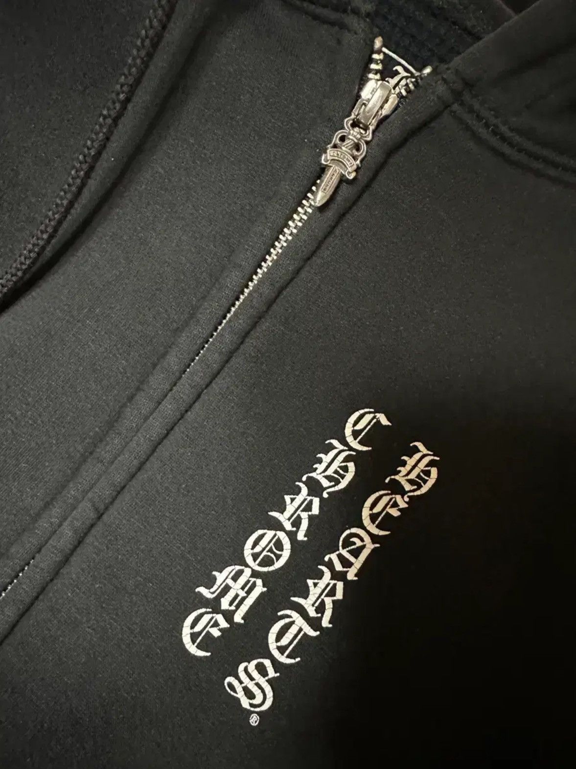 Chrome Hearts Heavy Weight Triple Cross Dagger Waffle Zipup Hoodie Size US L / EU 52-54 / 3 - 3 Thumbnail