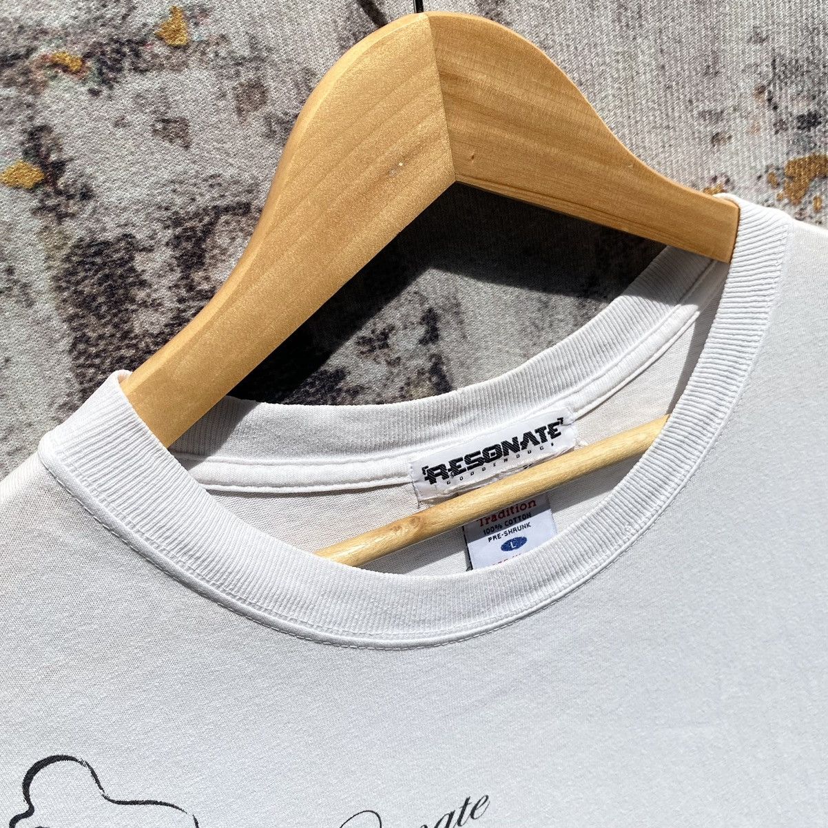 GOODENOUGH × Hiroshi Fujiwara × Vintage Vintage 90s Resonate Goodenough Shirt Goodenough Distressed Size US L / EU 52-54 / 3 - 7 Thumbnail