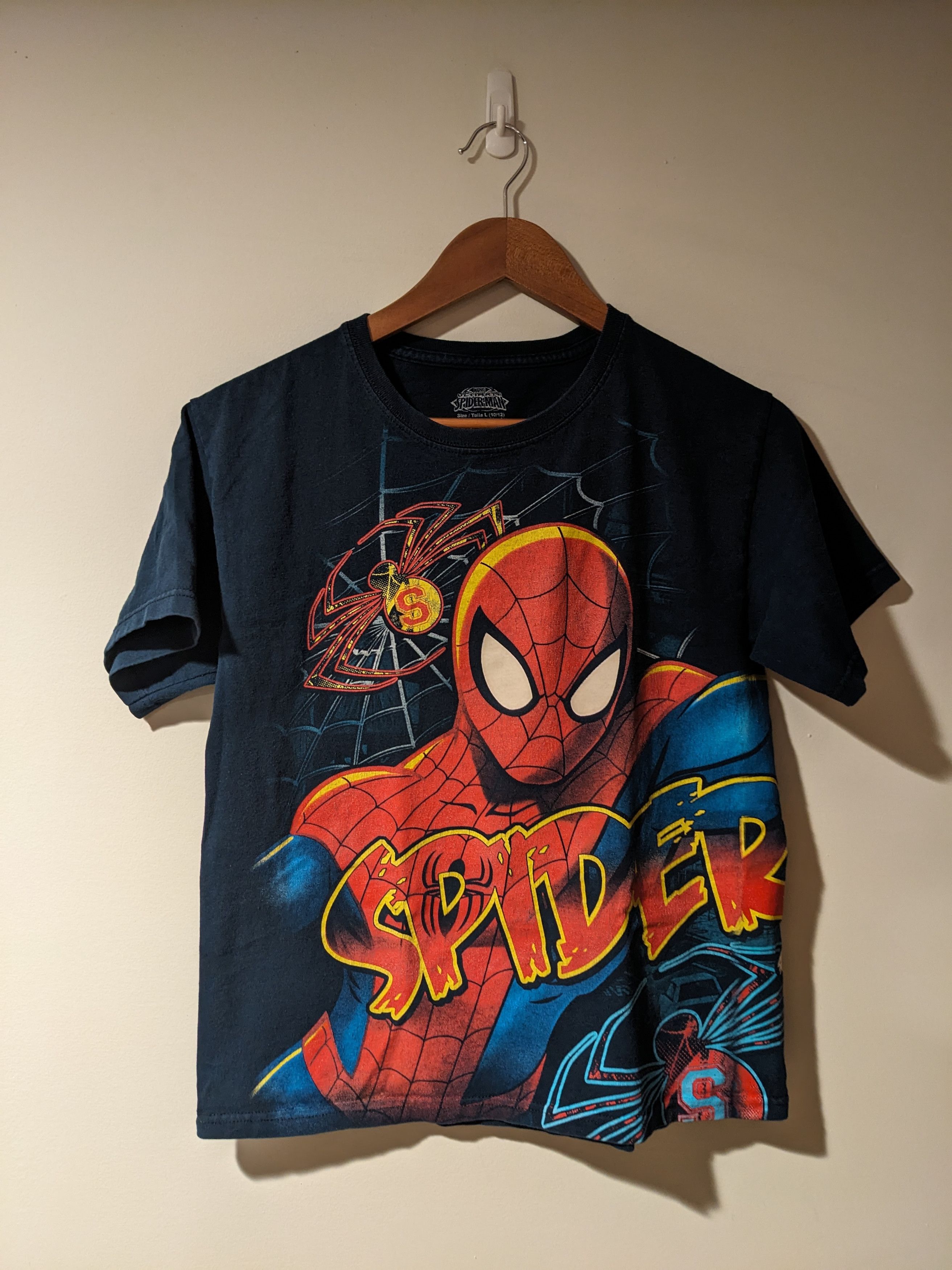Marvel Comics × Vintage Vintage 2010's Spider-Man Marvel Comics Youth Large T-Shirt Size US L / EU 52-54 / 3 - 1 Thumbnail