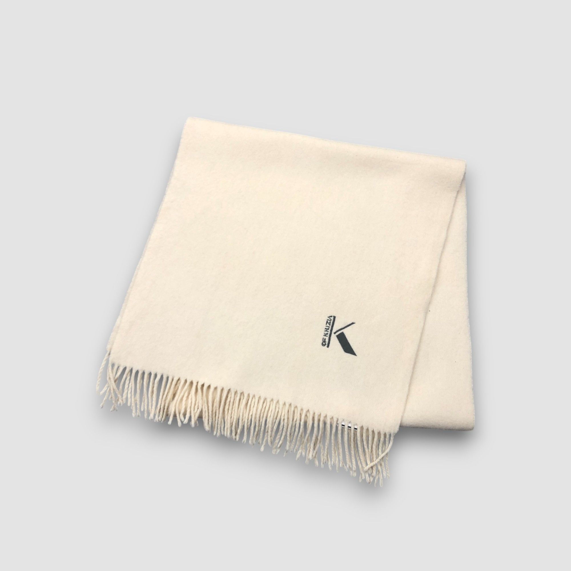 Krizia Uomo Vintage Krizia Scarf Muffler Wool Winter Fringe Scarves Size ONE SIZE - 4 Thumbnail