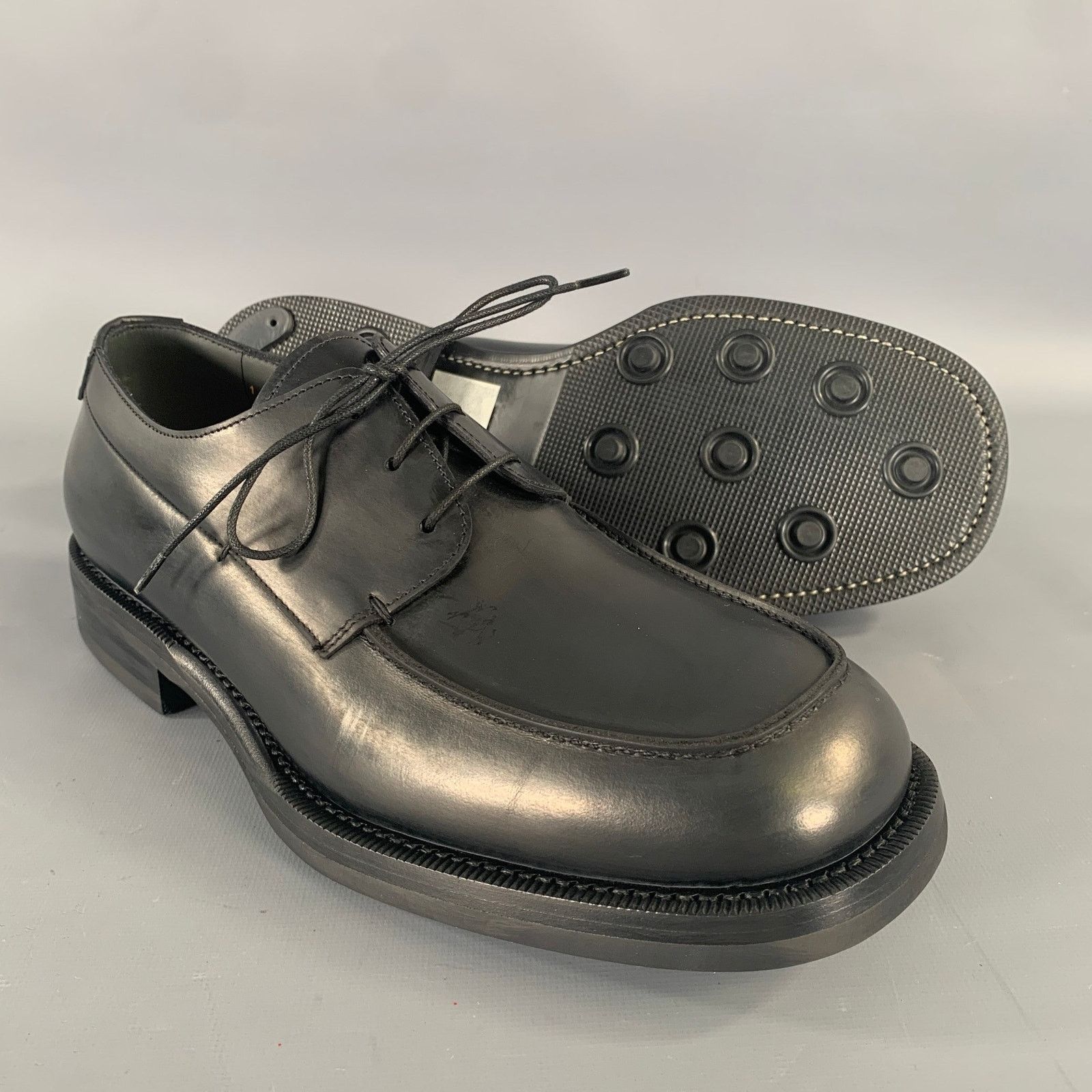 Jil Sander JIL SANDER Size 8 Black Leather Lace Up Shoes Size US 8 / EU 41 - 5 Thumbnail