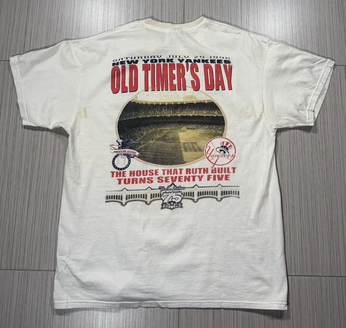 Delta Vintage New York Yankees Old Timers Day 1998 T Shirt Size XL Size US XL / EU 56 / 4 - 3 Thumbnail