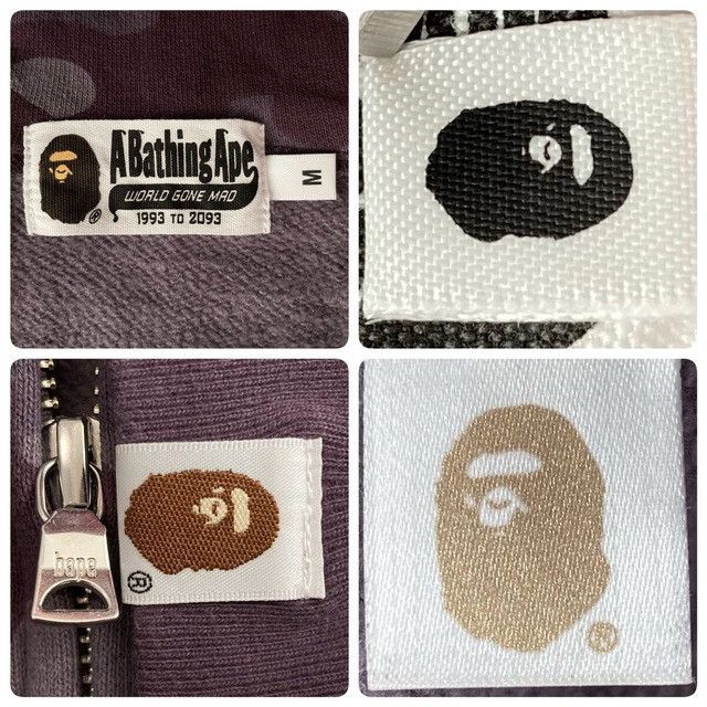 Bape BAPE CAMO APE Head full zip hoodie burgundy a bathing ape Size US M / EU 48-50 / 2 - 8 Thumbnail