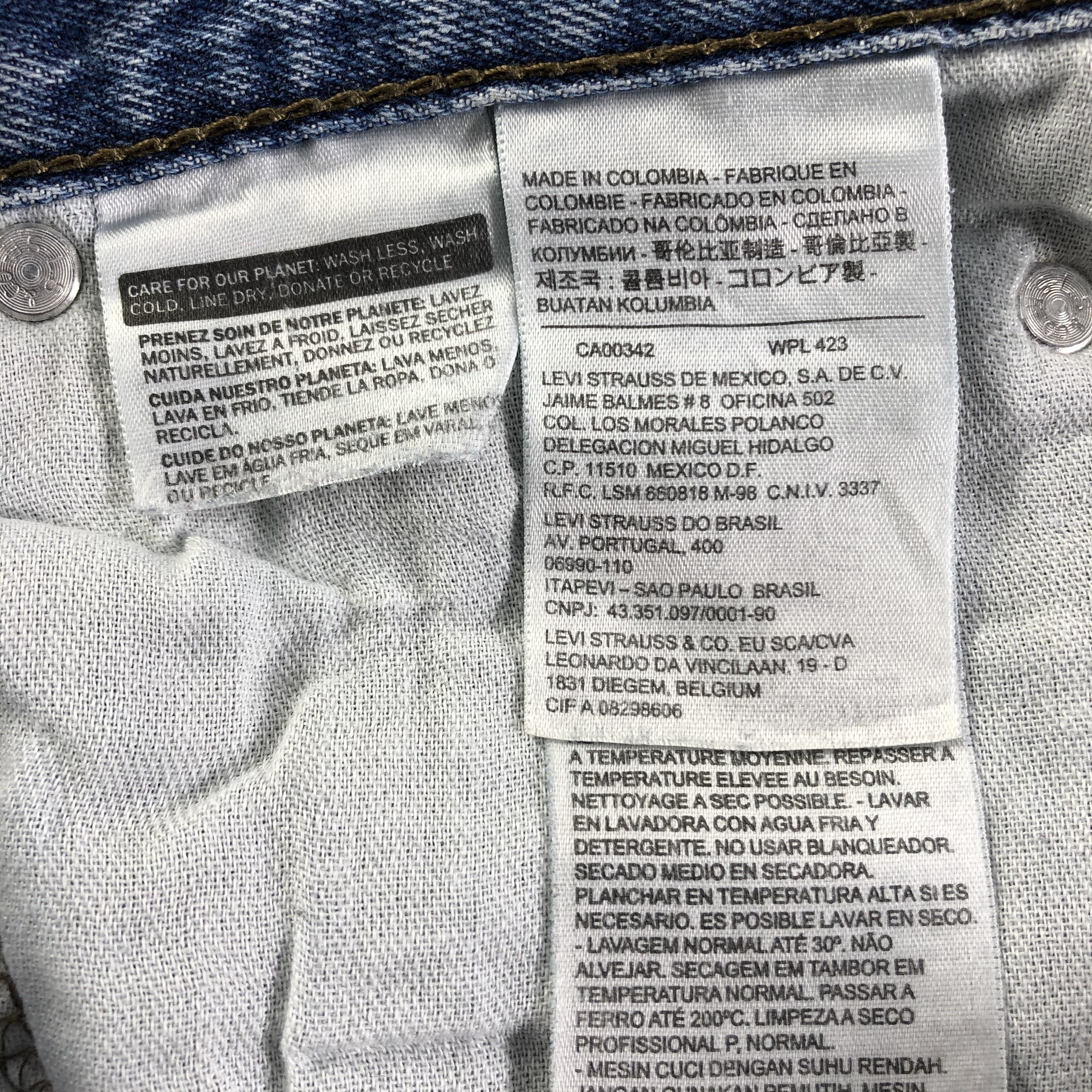 Levi's Vintage Blue Wash Levis 514 Jeans-J3106 Size US 30 / EU 46 - 10 Thumbnail