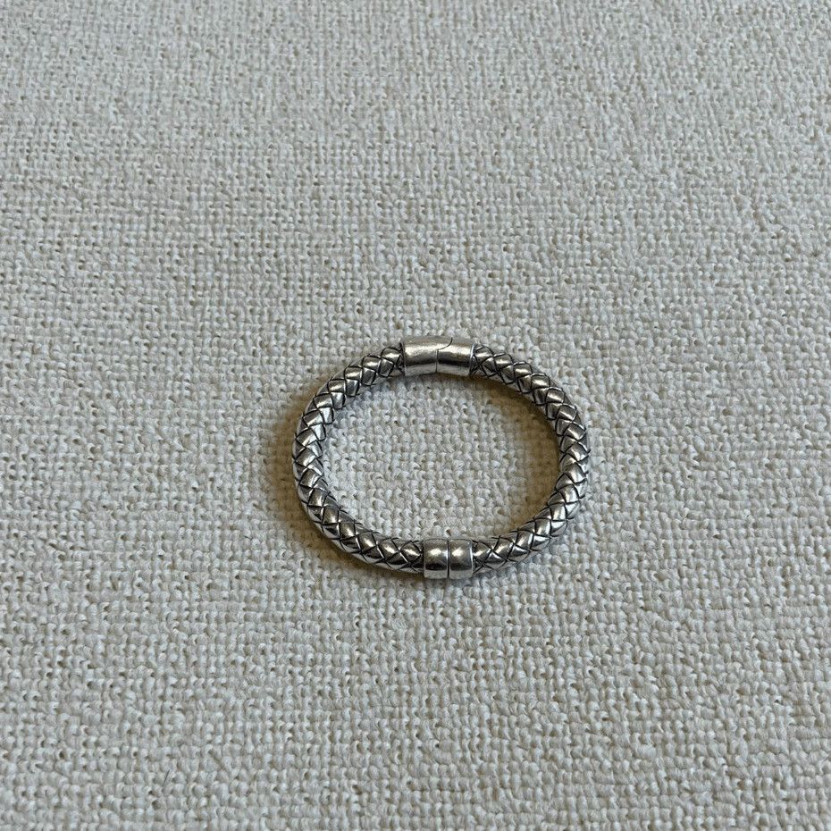Bottega Veneta Sz M Bottega Veneta Silver Bracelet-2508 Size ONE SIZE - 1 Thumbnail