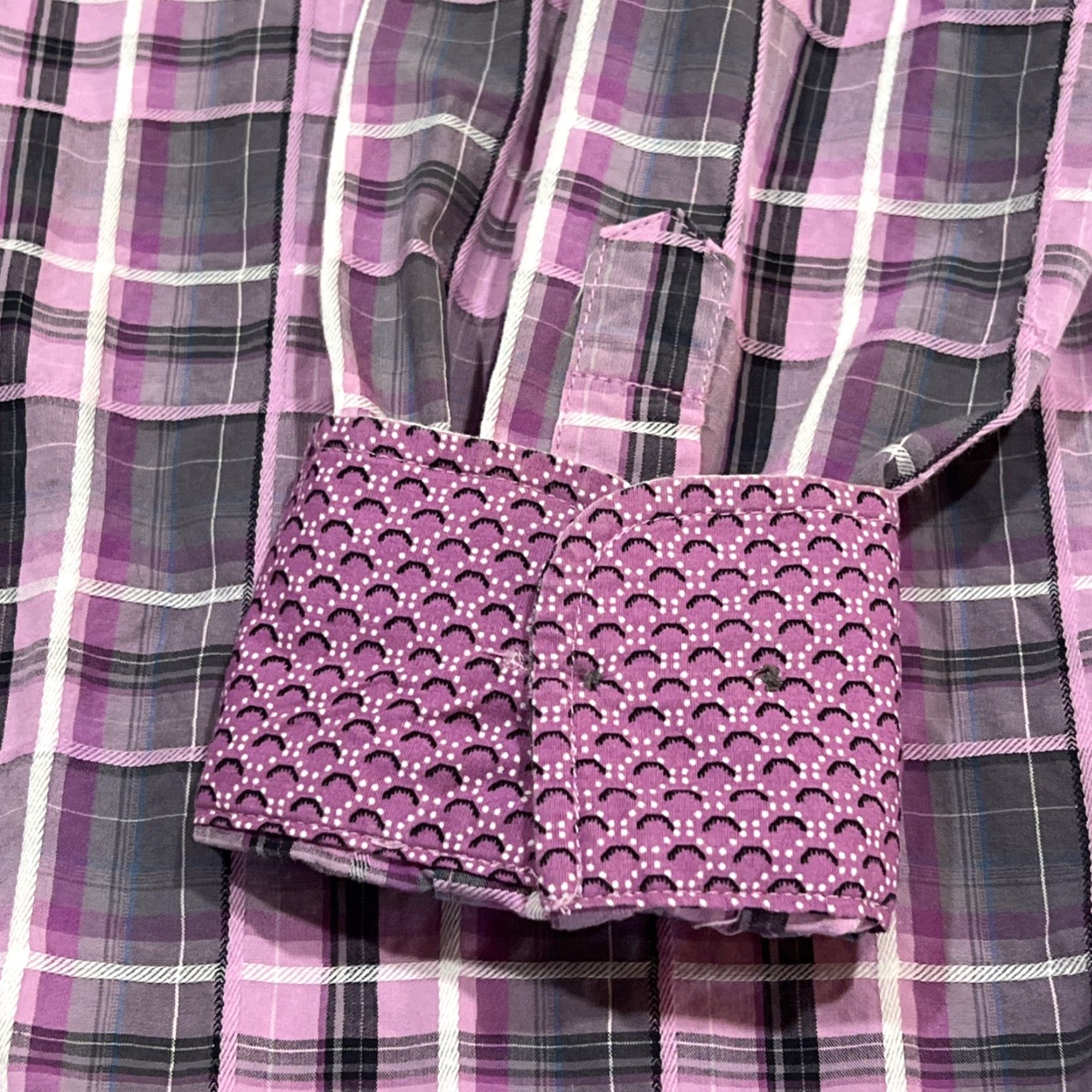 Vintage Panhandle Select Shirt Men’s Medium Button Down Plaid Pink Gray Long Sleeve Size US M / EU 48-50 / 2 - 6 Thumbnail