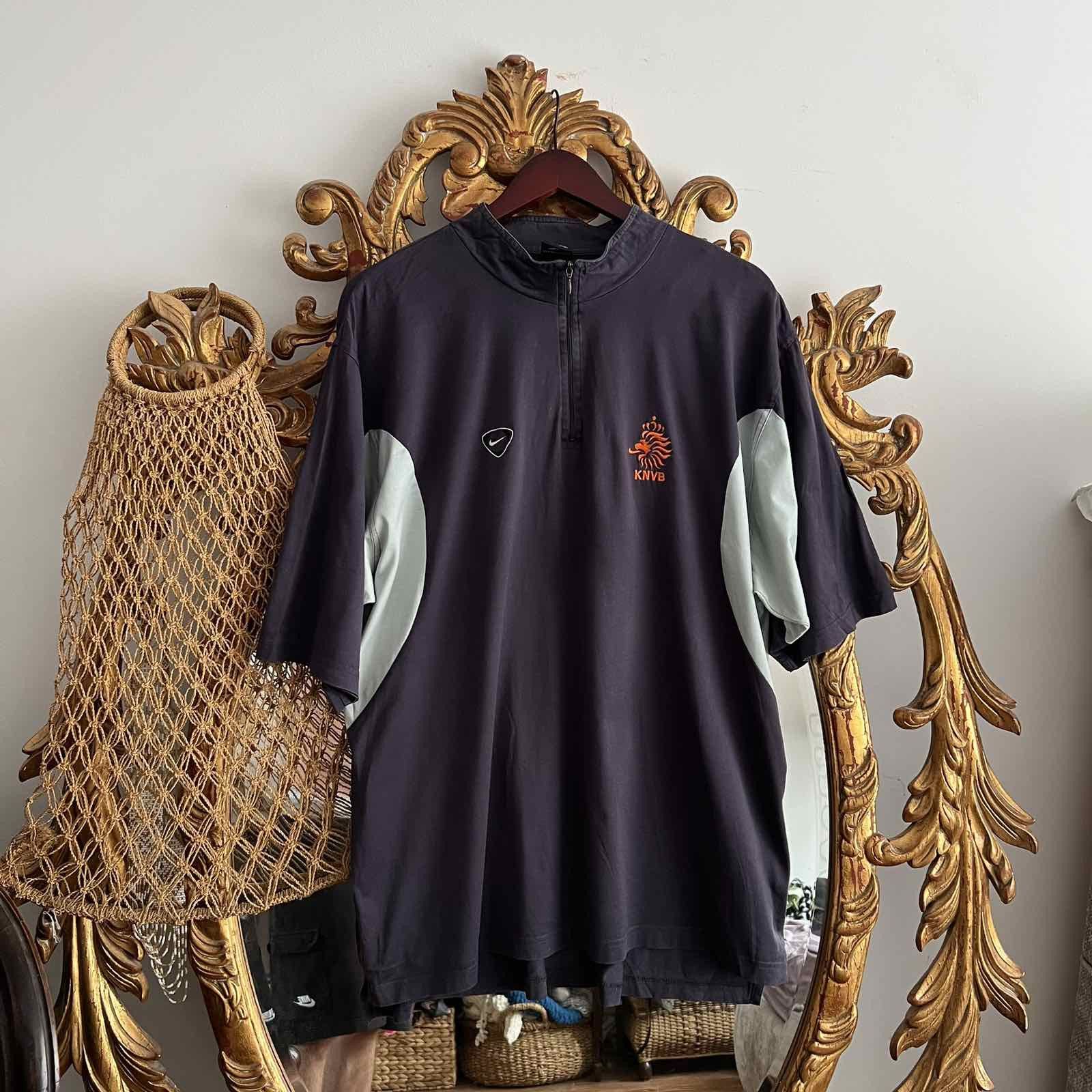 Nike Vintage Nike x KNVB Netherlands 90s 1/4 Zip Sz L Size US XL / EU 56 / 4 - 1 Thumbnail