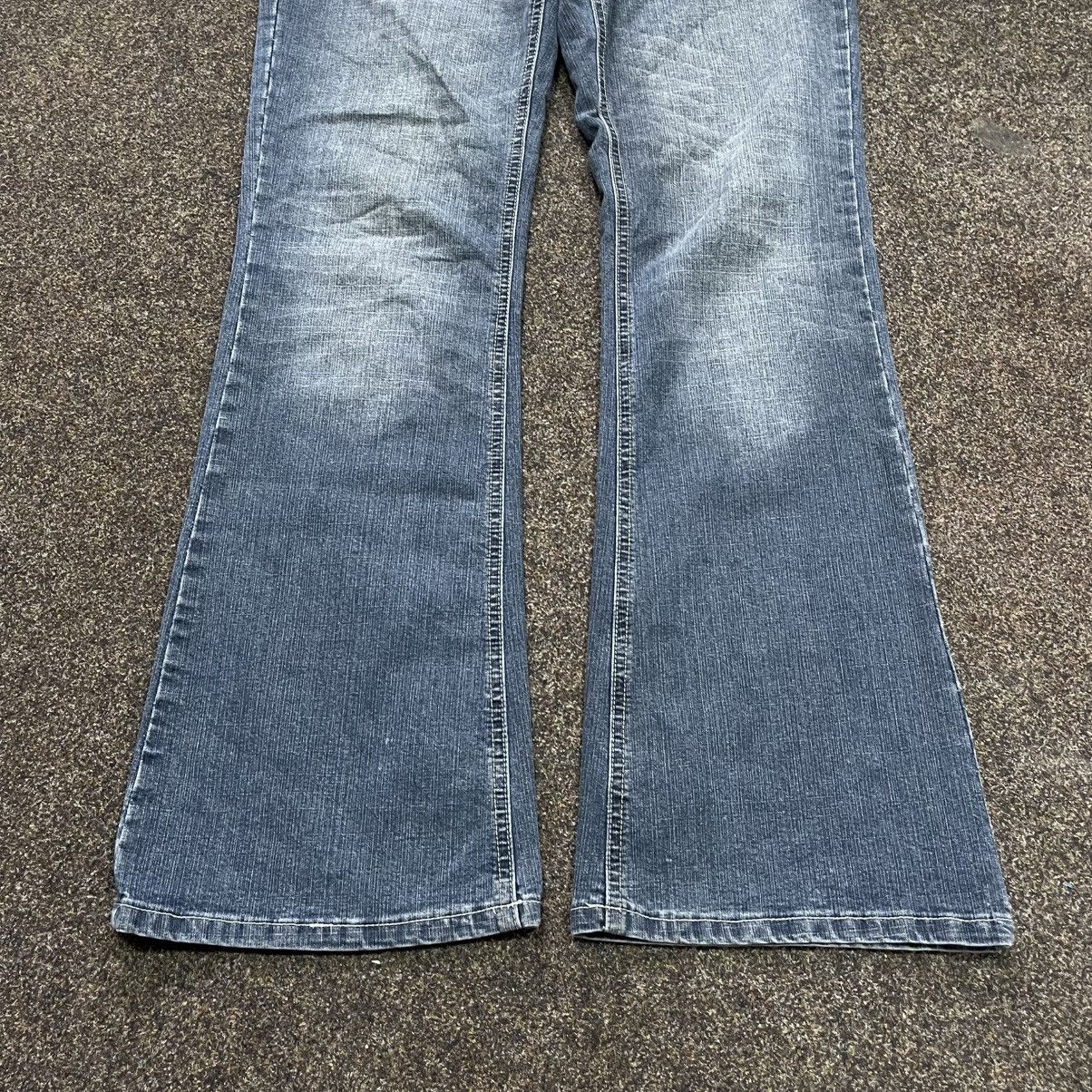 Vintage Vintage Y2K Baggy Bootcut Jeans Faded Distressed Skate Logo Size 32" / US 10 / IT 46 - 5 Thumbnail