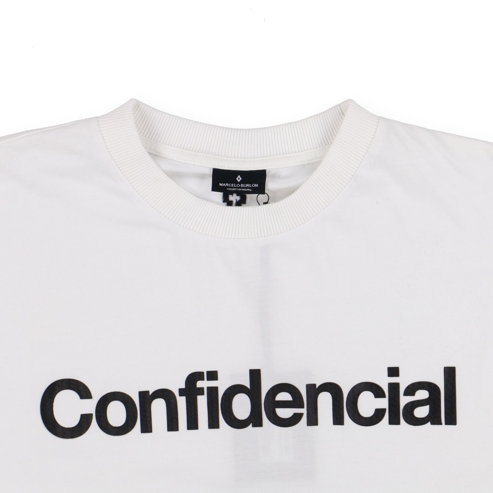 Marcelo Burlon White Confidencial Embroidered Cross T-Shirt Size US S / EU 44-46 / 1 - 5 Thumbnail