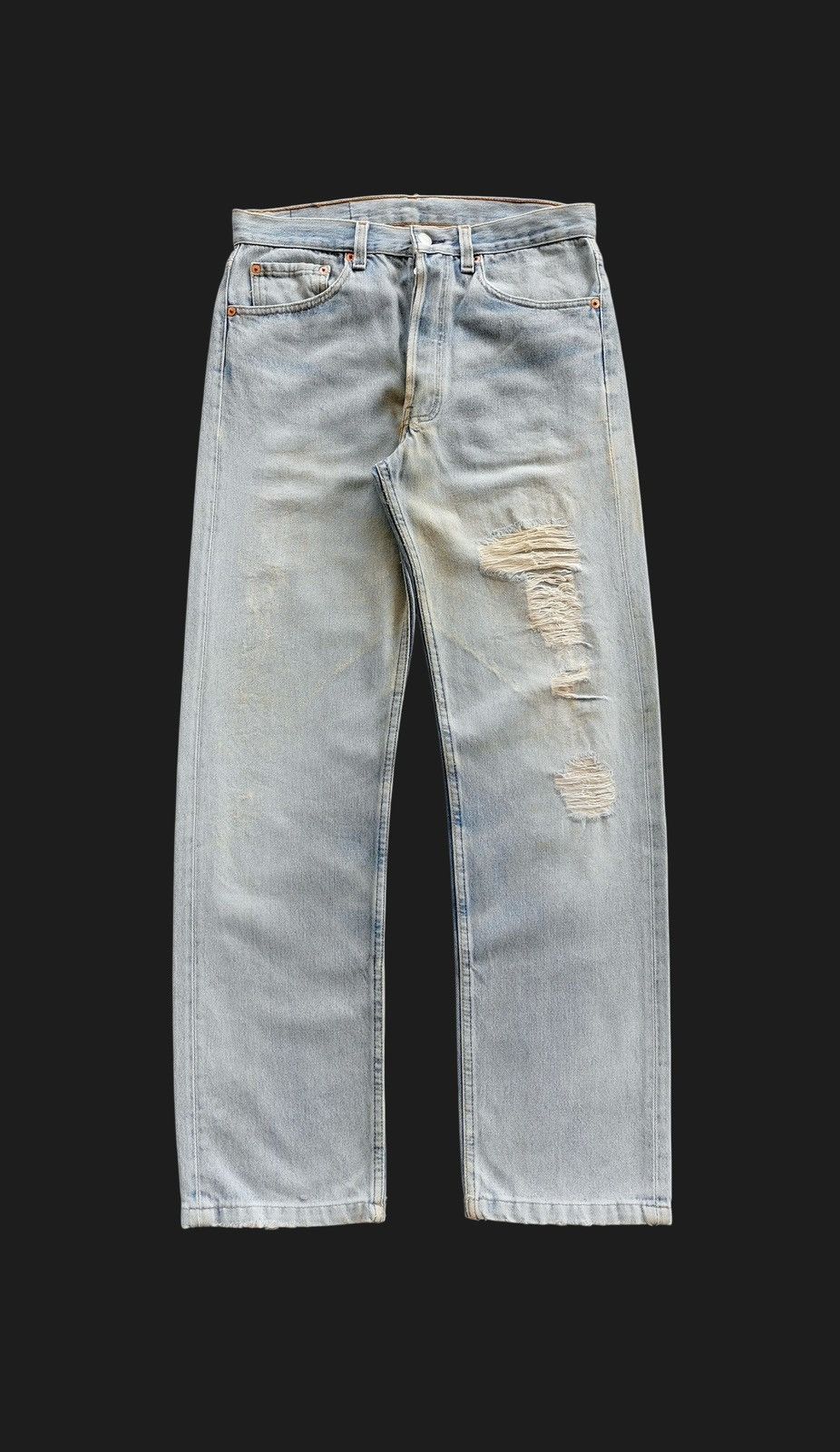 Levi's Size 30x30.5 Levis Vintage 90s Distressed Jeans Size US 30 / EU 46 - 1 Thumbnail
