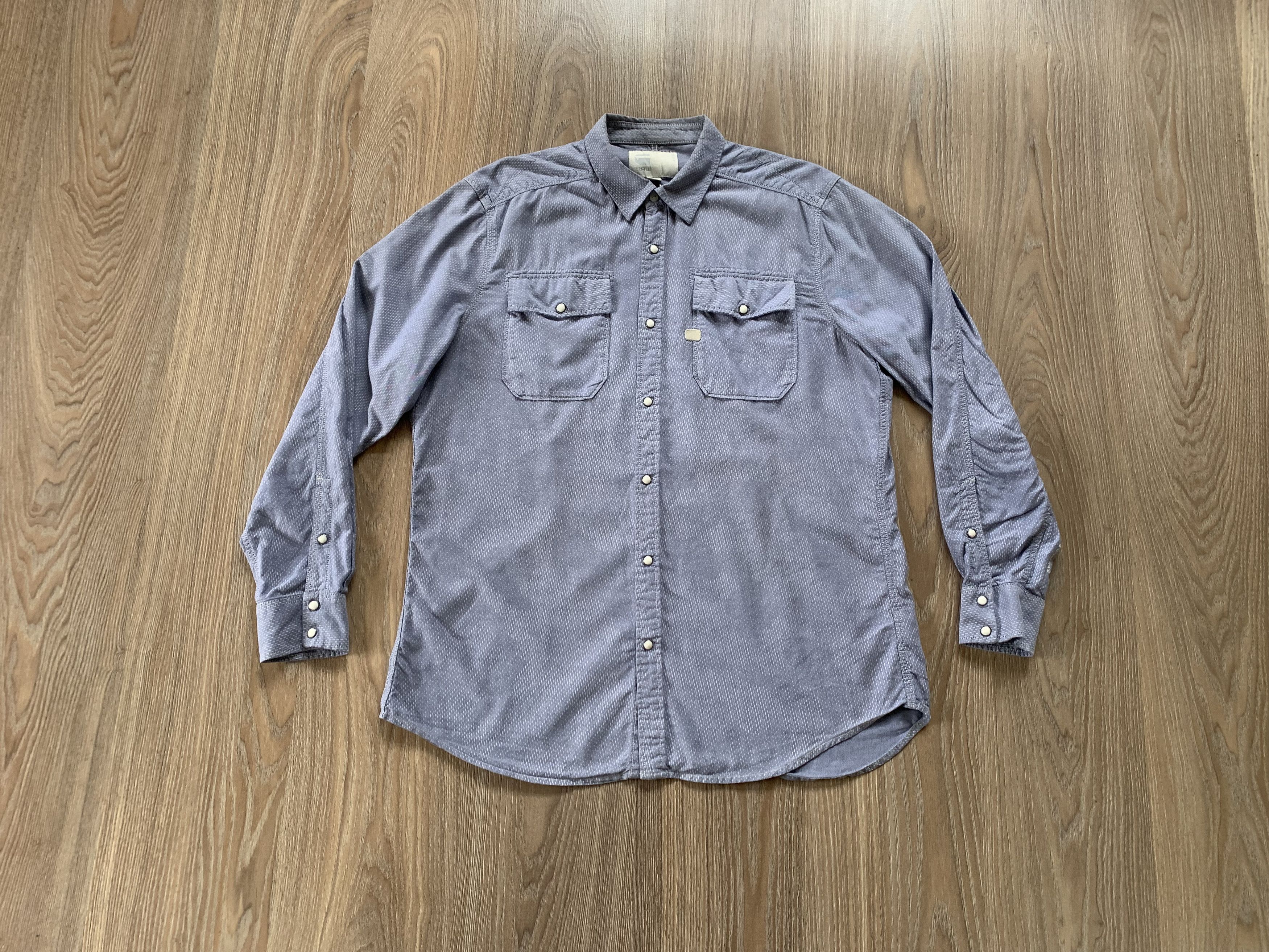 G-Star Mens G-Star Raw Long Sleeve Shirt Size US XL / EU 56 / 4 - 9 Thumbnail