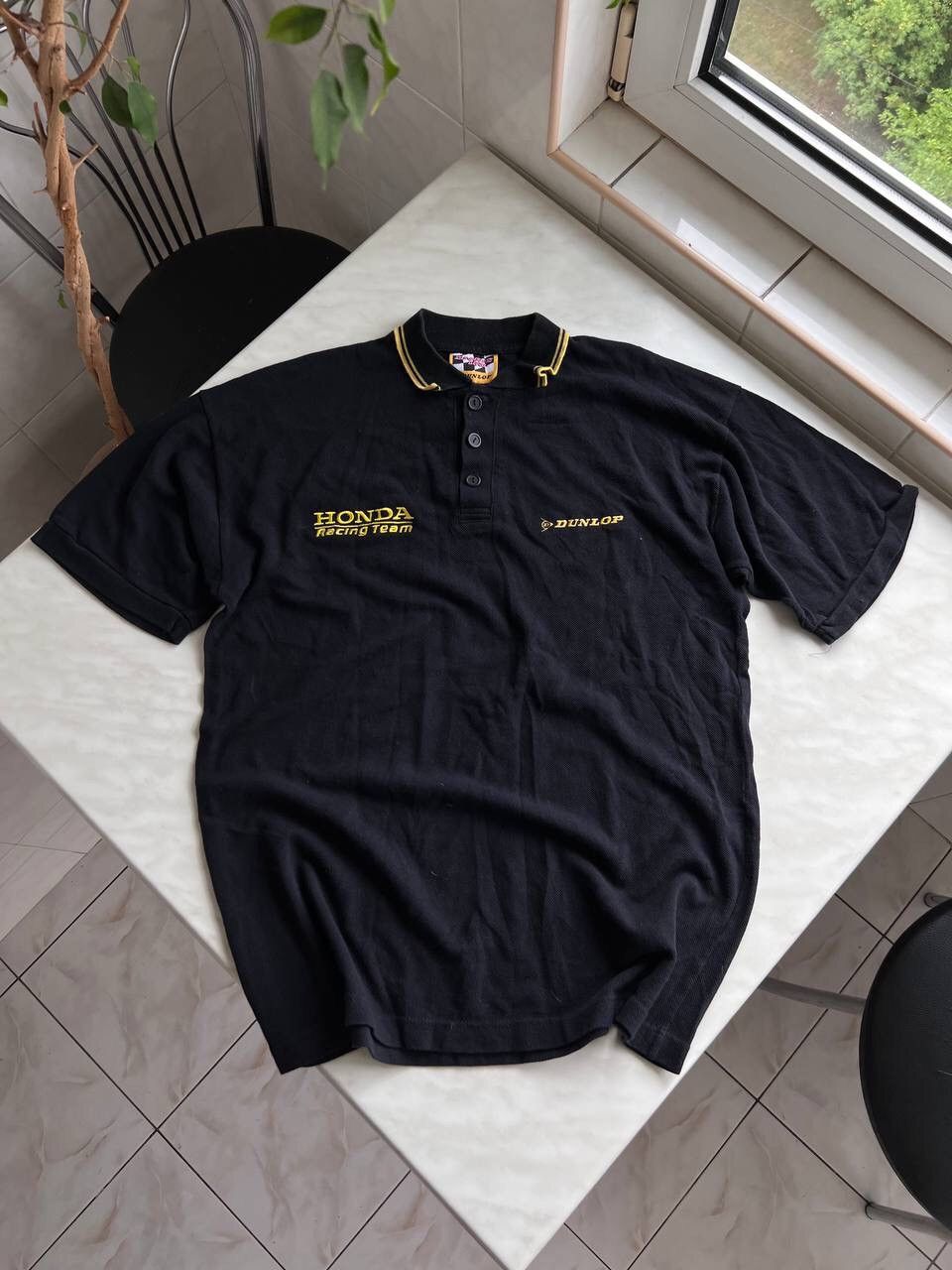 Honda Honda Racing Team Polos T Shirt Tee by Dunlop 1990s Size L Size US L / EU 52-54 / 3 - 1 Thumbnail