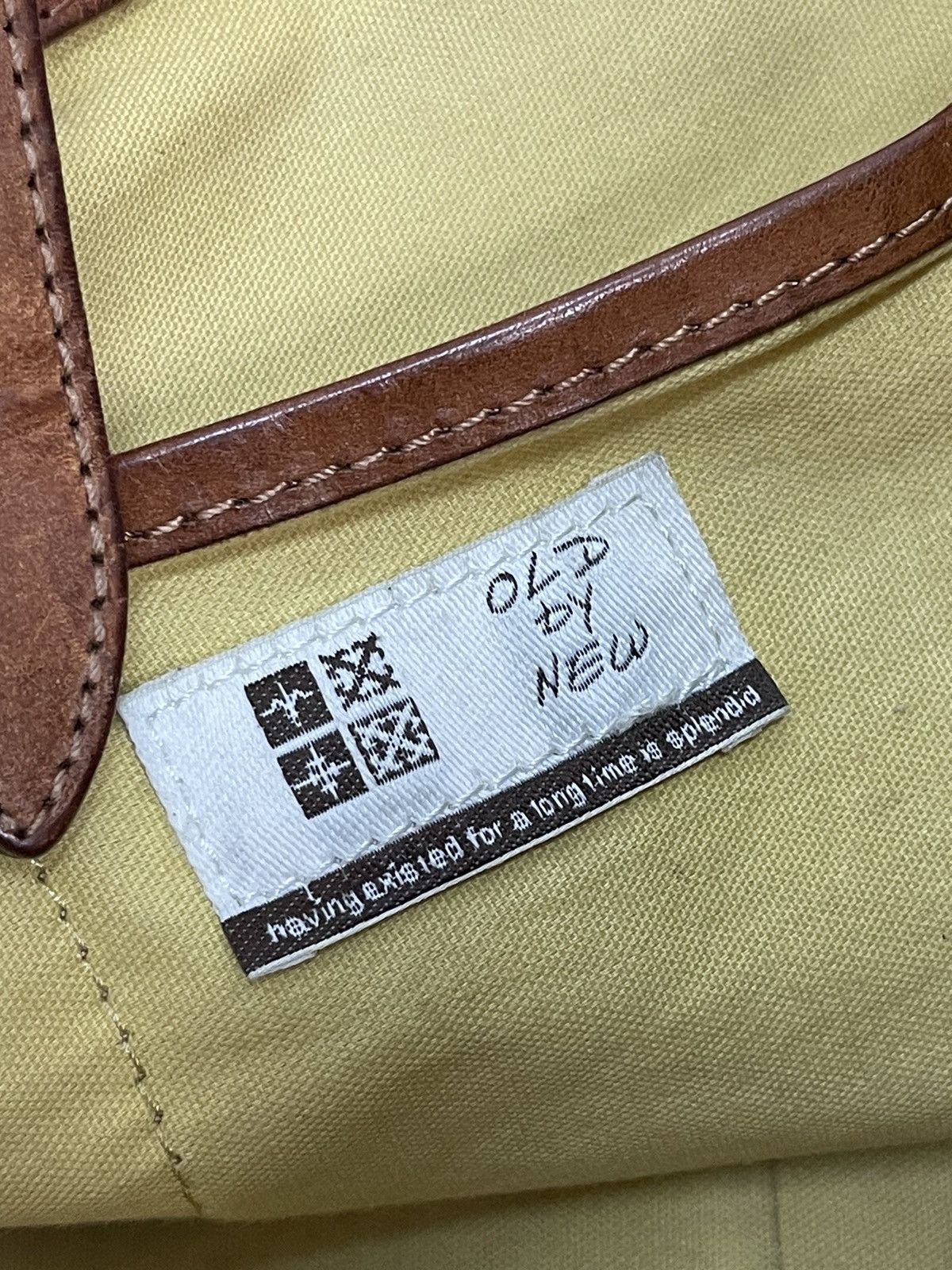 Japanese Brand Full Leather Patina Vtg Old by New Japan Tote Bag 1🟩 Size ONE SIZE - 21 Thumbnail