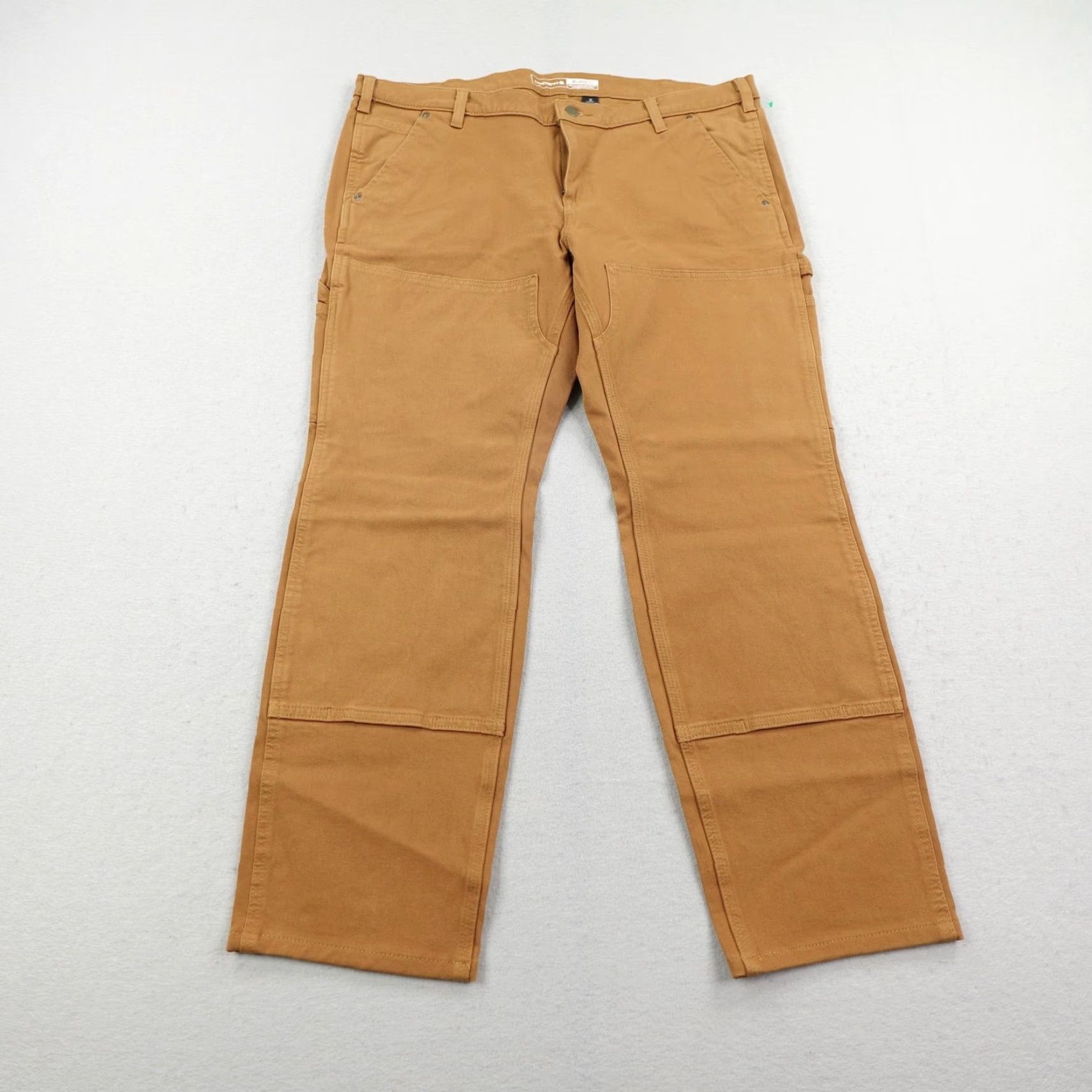 Carhartt Carhartt Pants Womens 18 Brown Rugged Flex Relaxed Fit Twill Double Front Knee Workwear Size 40" / US 18 - 2 Thumbnail