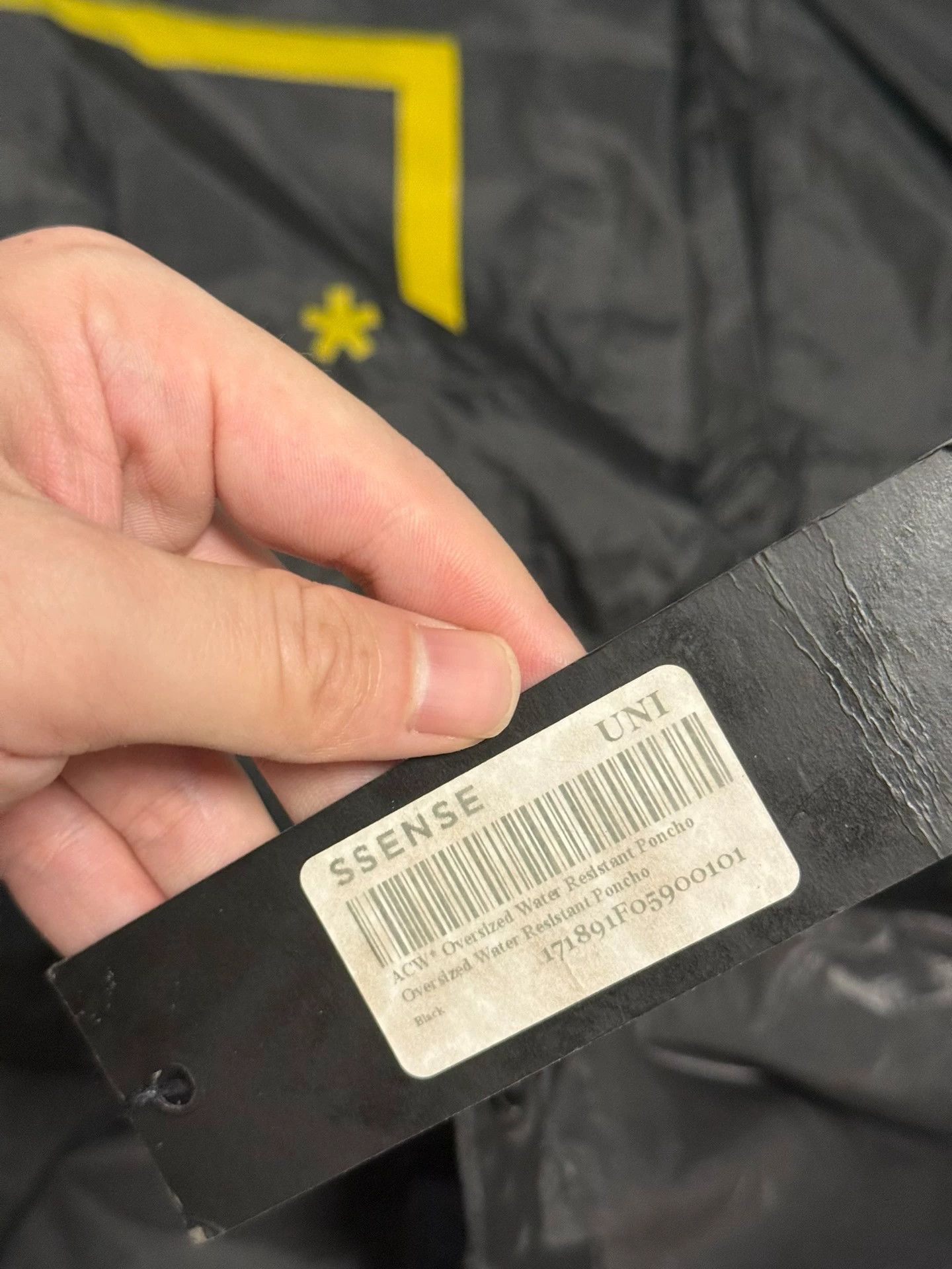 A-COLD-WALL* A-Cold-Wall+ New Black Unisex Rain Cape Size US M / EU 48-50 / 2 - 5 Thumbnail