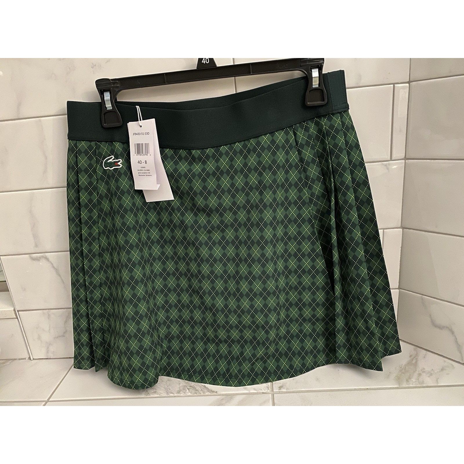 Lacoste LaCross Sport Skirt Green Sz 40/8 Size 30" / US 8 / IT 44 - 1 Thumbnail