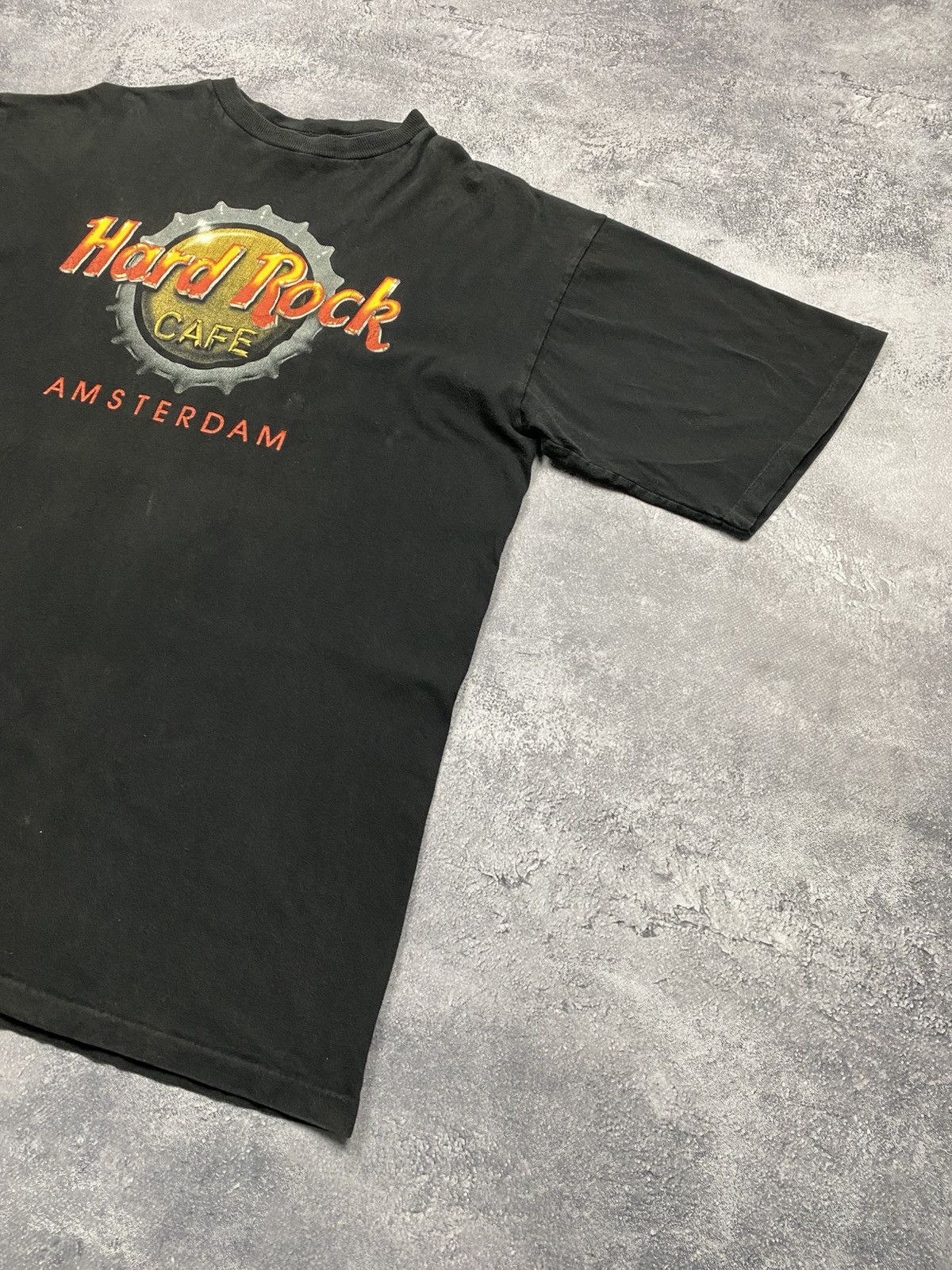 Hard Rock Cafe RARE Vintage Hard Rock Cafe Amsterdam T-Shirt Rare 90s Tee Size US XL / EU 56 / 4 - 4 Thumbnail