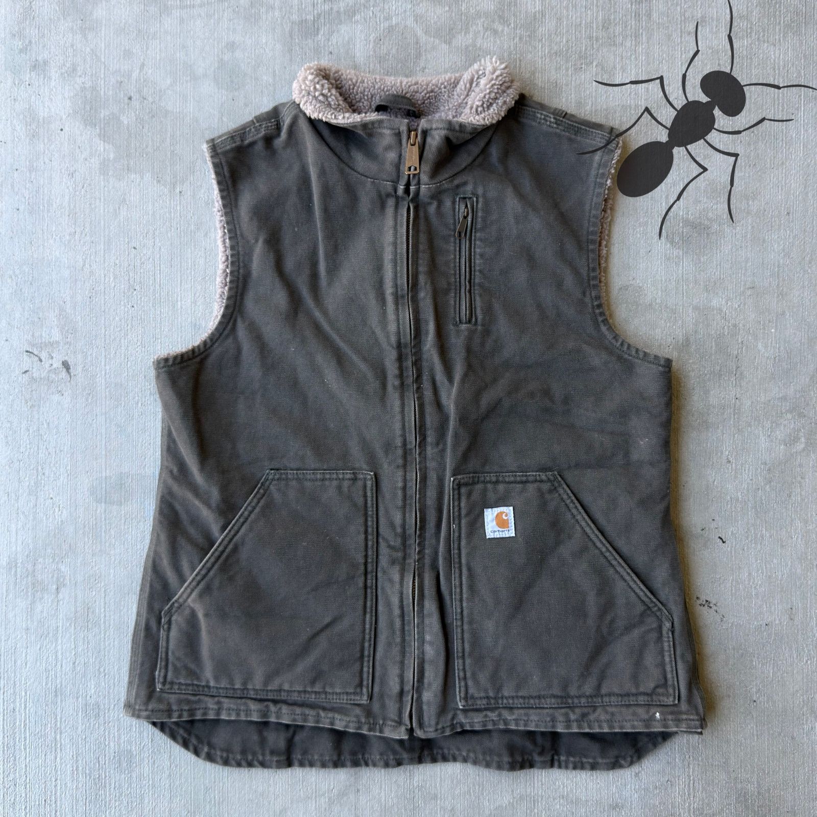 Carhartt × Vintage Carhartt WOMENS WV001 green work wear vest Size US M / EU 48-50 / 2 - 1 Thumbnail